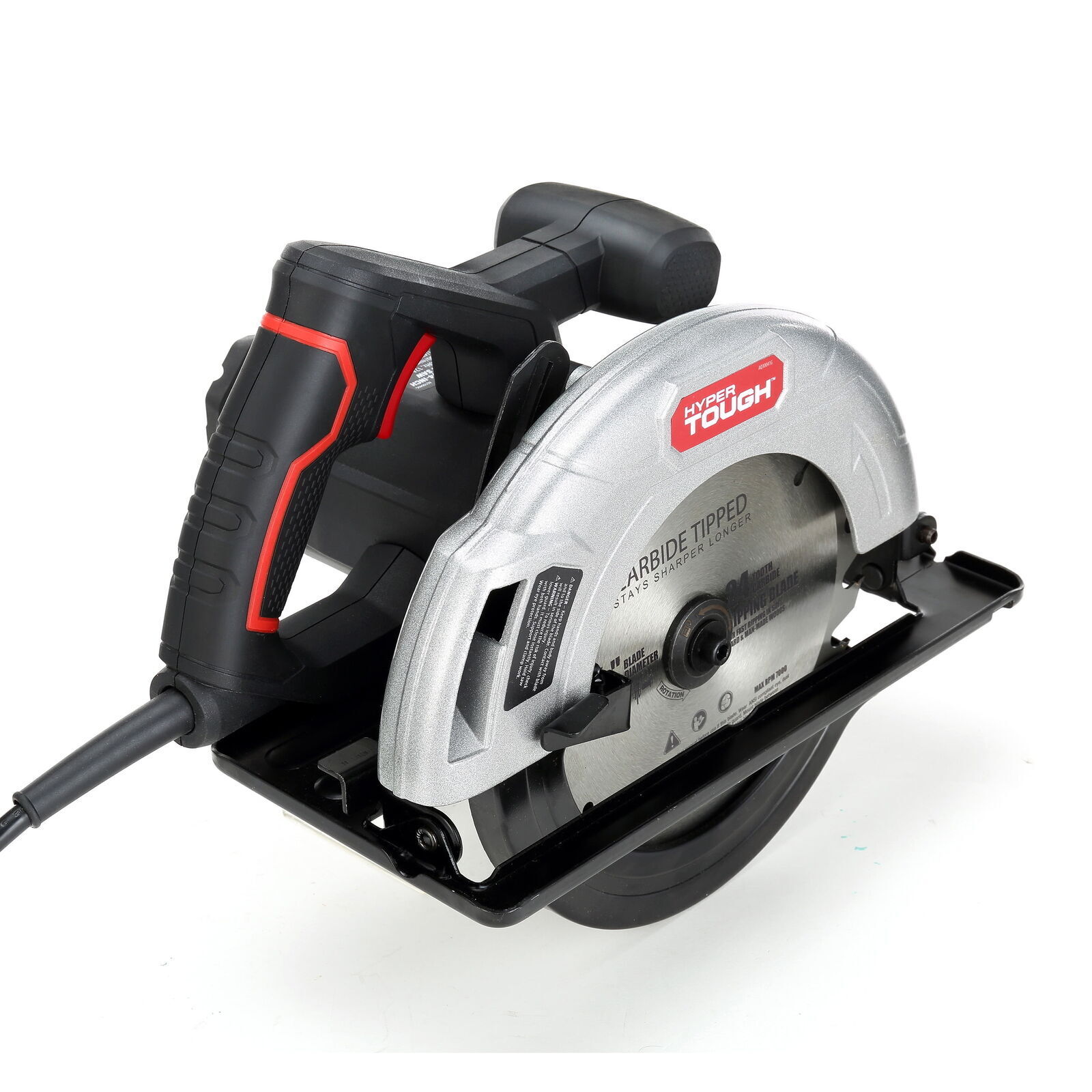 12 Amp Corded 7.25 in Circular Saw W/ Steel Plate Shoe Adjustable Bevel Blade US