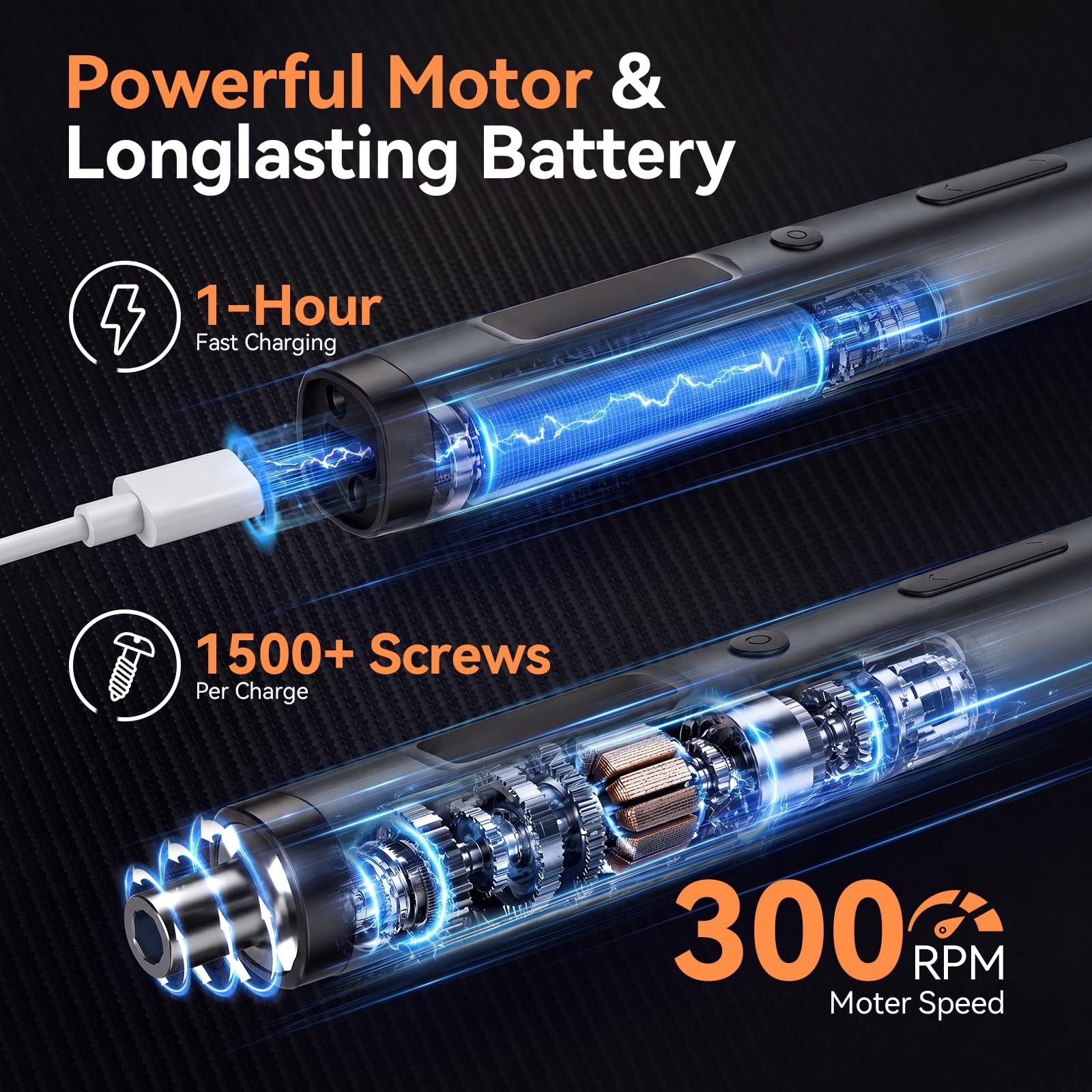 LIFEGOO 167 in 1 Electric Screwdriver Set: Mini 167 1 Orange