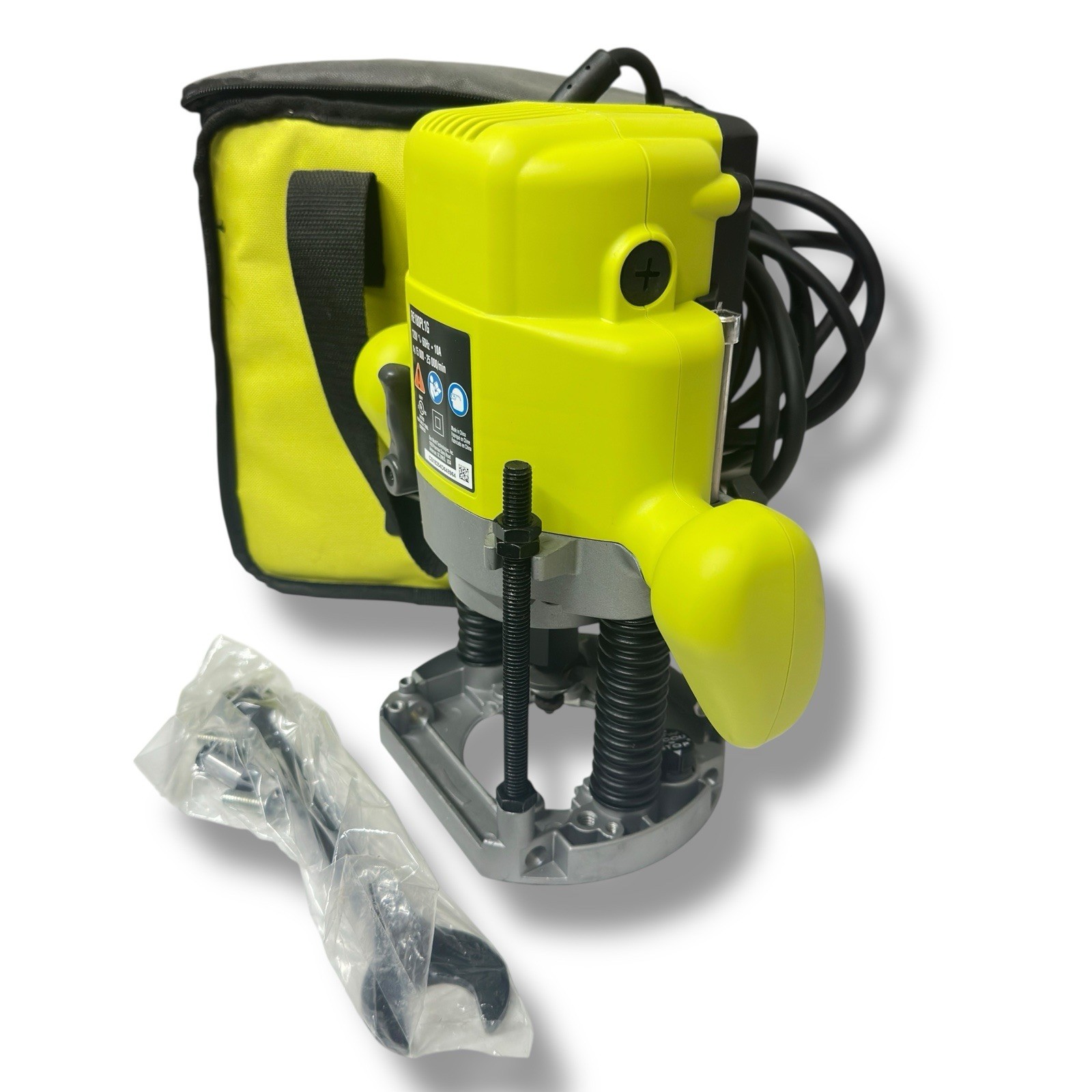 Ryobi RE180PL1G 10 Amp 2 HP Fixed Base Corded Router with LED Lights W/ Case