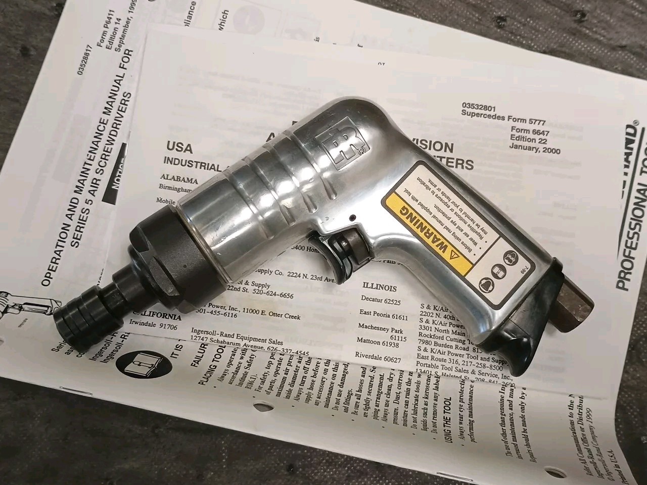 Ingersoll-Rand 5Ralp1 Air Screwdriver,19 To 35 In.-Lb.
