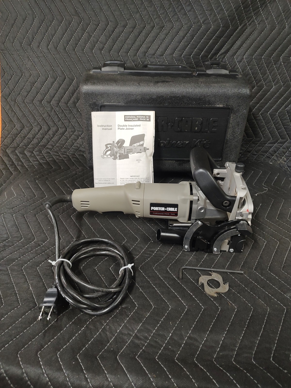 Porter Cable Joiner 557 ~ Biscuit Joiner w/ Case, Instructions , Extra Blade