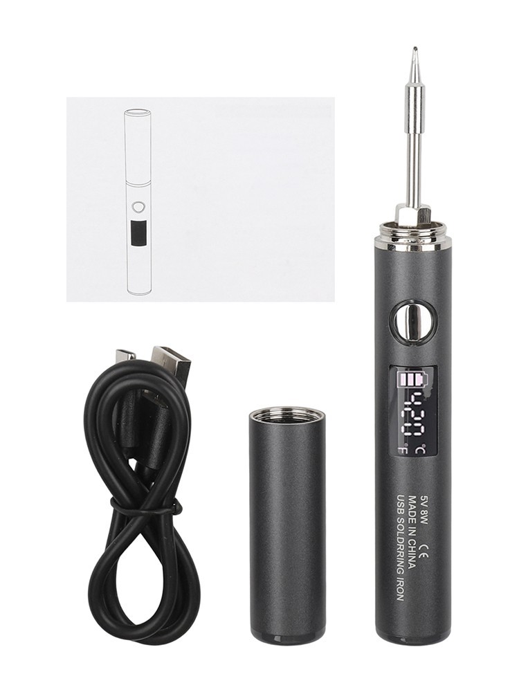 Lightweight Cordless Soldering Iron with Temperature Control for Convenient Use