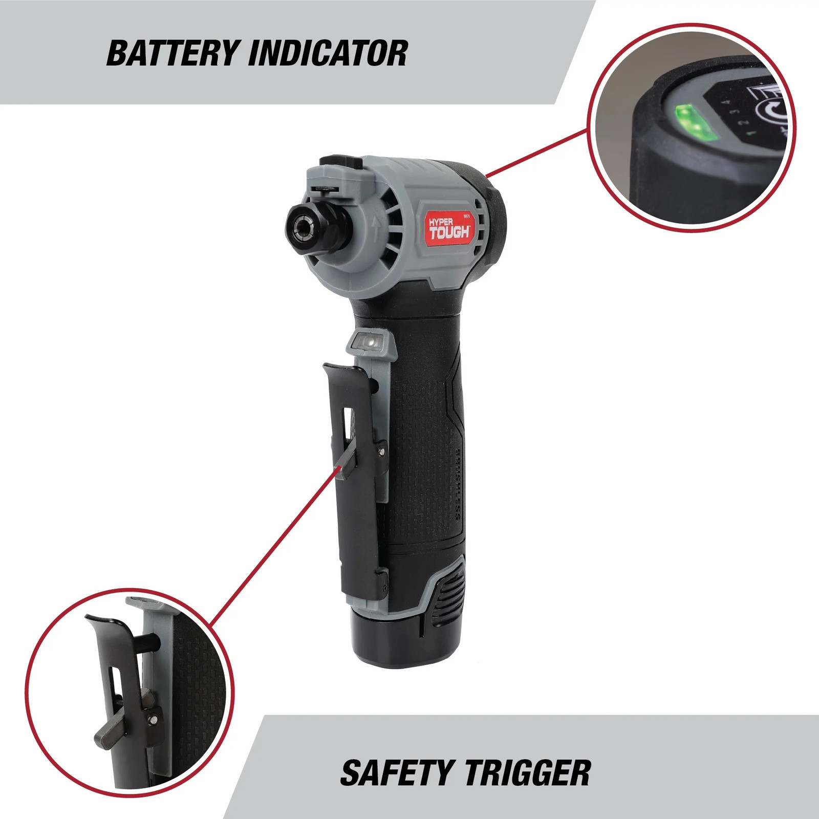 12V Max Brushless 1/4-Inch Cordless Die Grinder with 1.5AH Lithium-