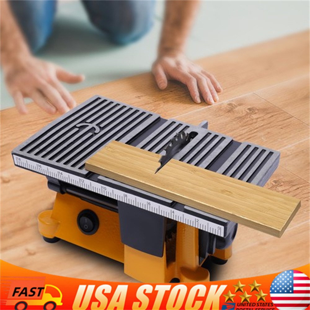 4&Prime; Table Saw Electric Cutting Machine Mini Bench Saw 4500RPM Woodwork Portable