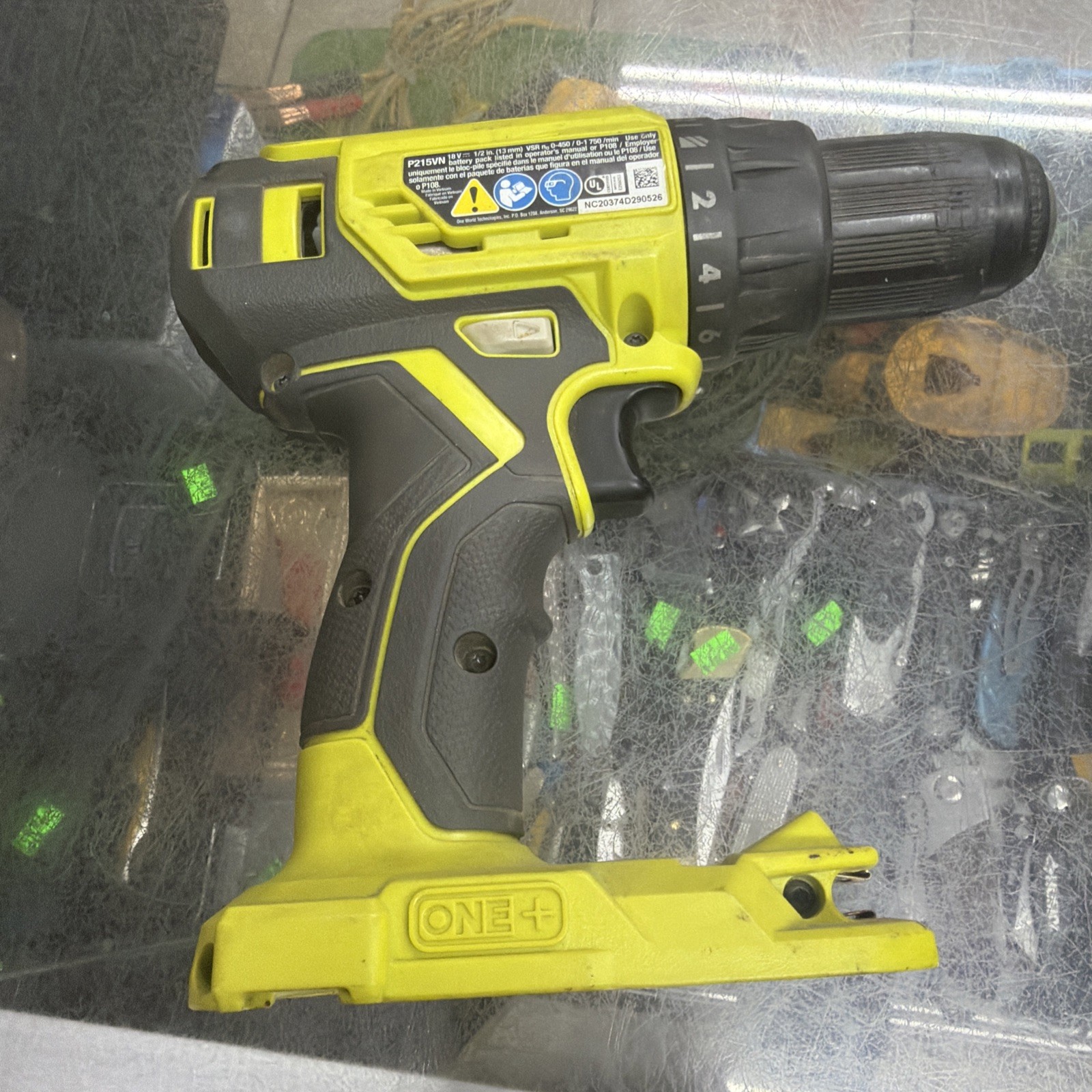 RYOBI ONE+ 12V Drill/Driver P215VN 3/8 in Keyless Chuck Tool Only