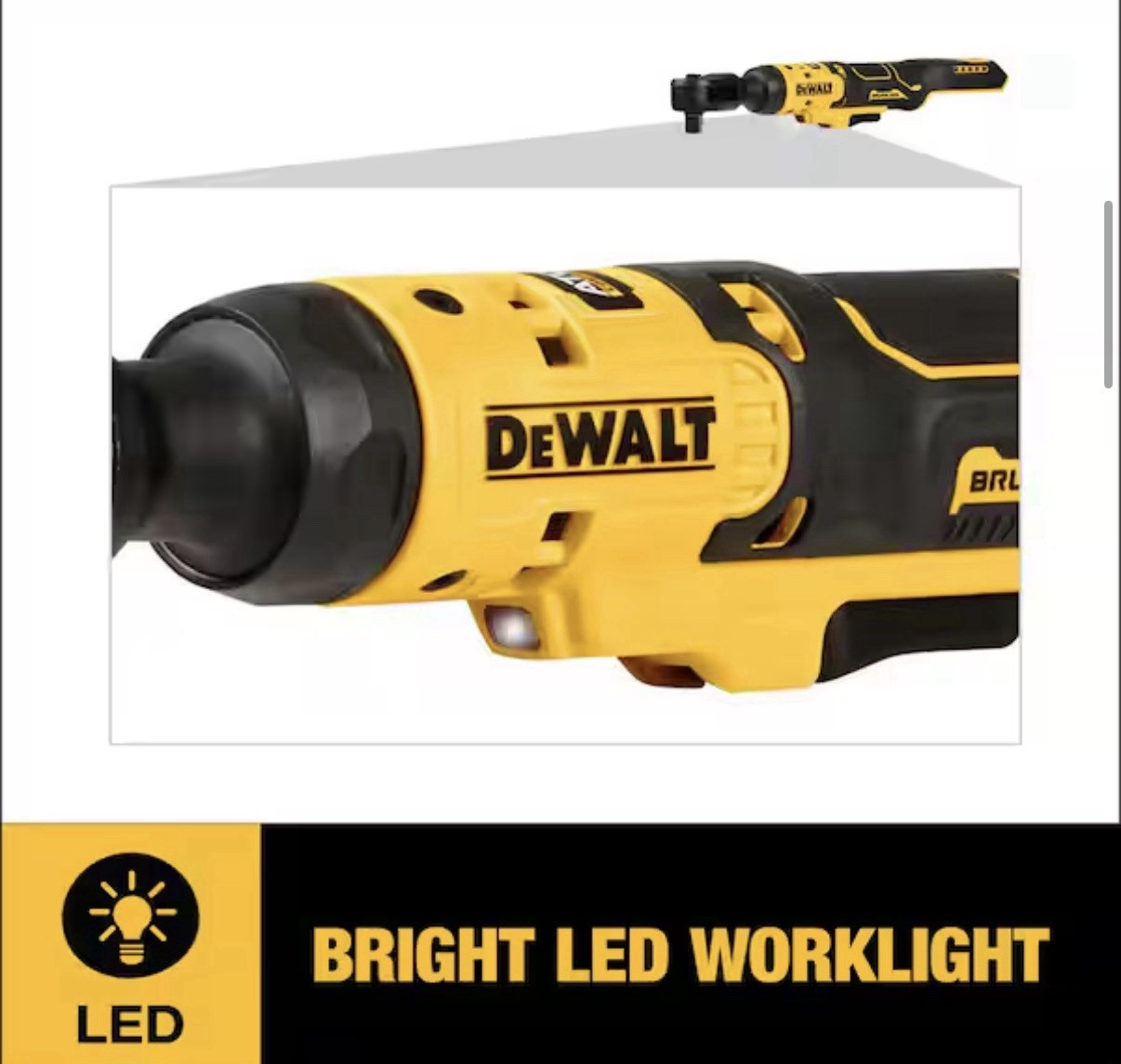DeWalt DCF512B 20V ATOMIC COMPACT MAX 1/2&Prime; Brushless Ratchet – Bare Tool (NEW)