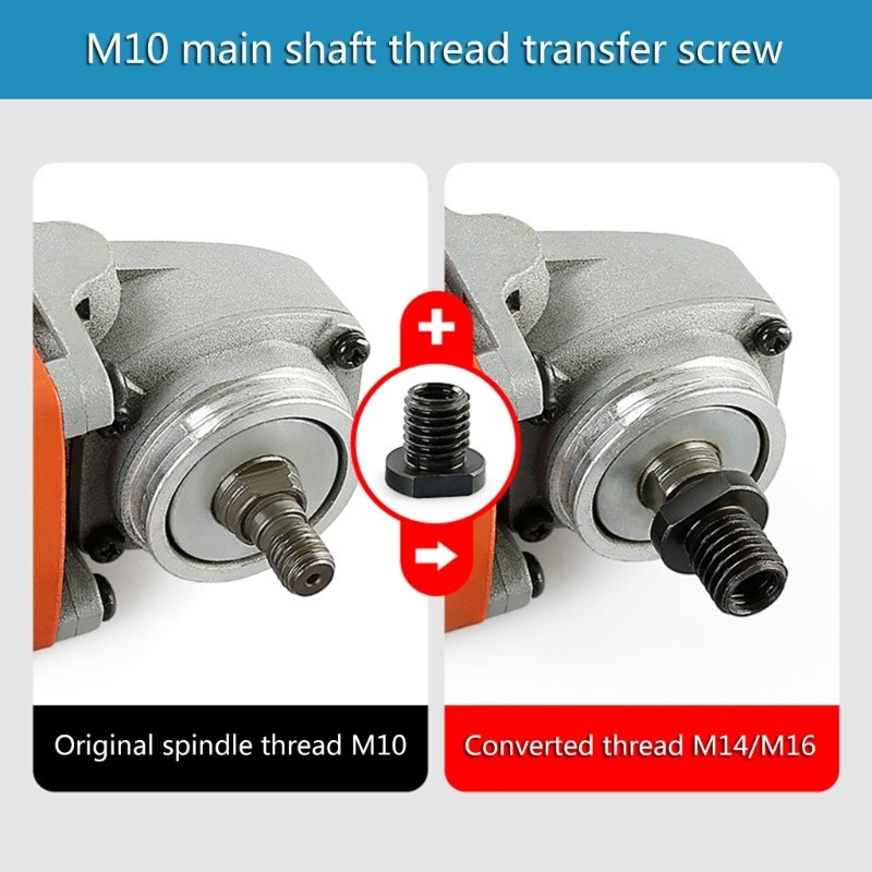 Angled Grinder Thread Adapter M10 to M14 M16 Thread Nut Connector Polishing