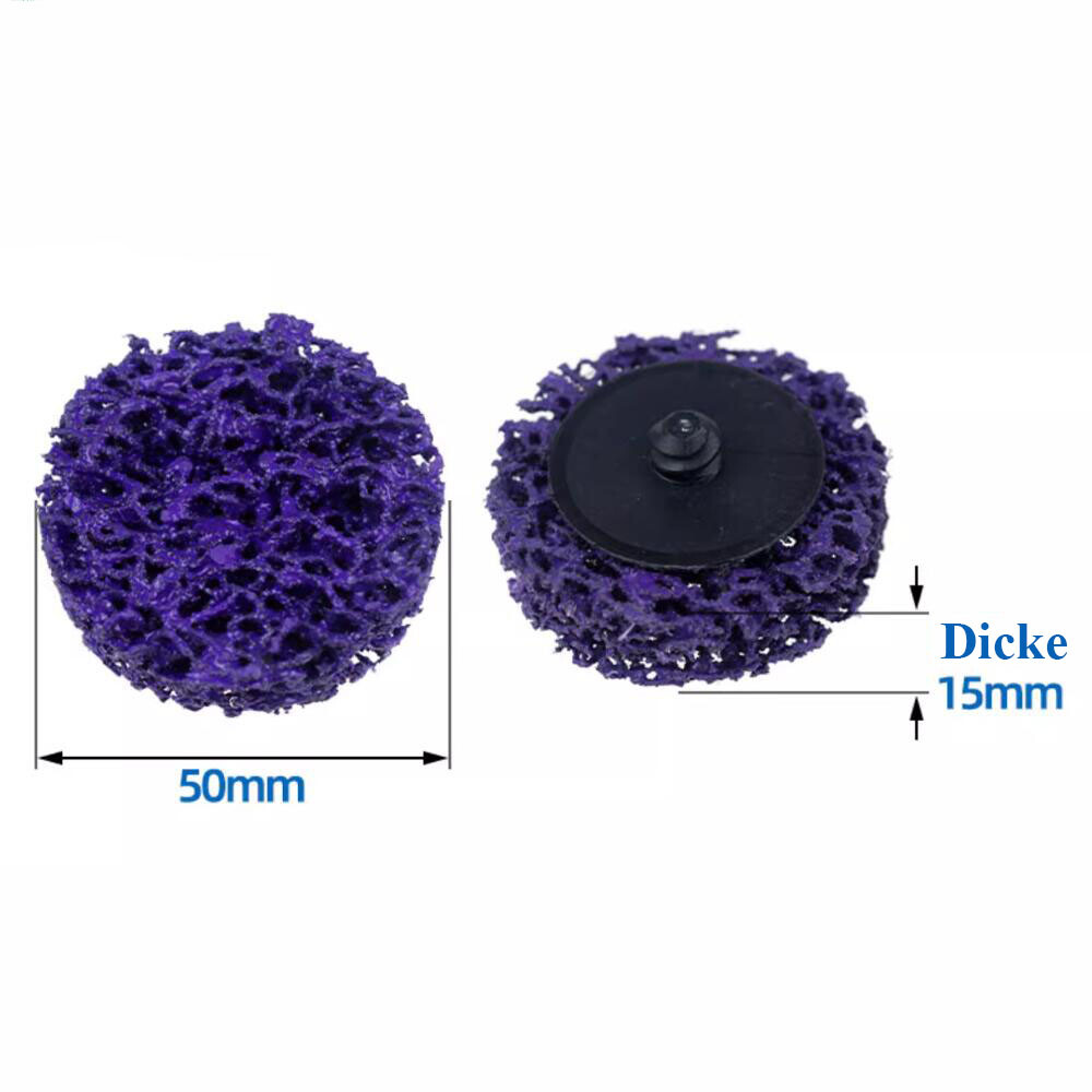 10pcs 2 » 50mm Purple Torque Diamond Grinding Head For Polishing & Cleaning