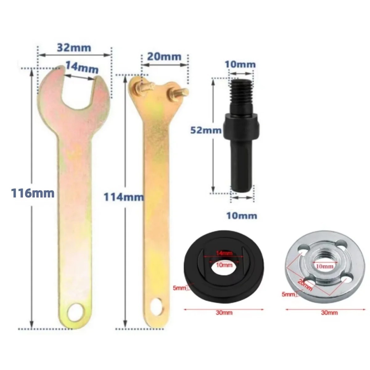 NEW 10mm Drill to Angle Grinder Adapter Rod for Cutting Disc Polishing Wheel