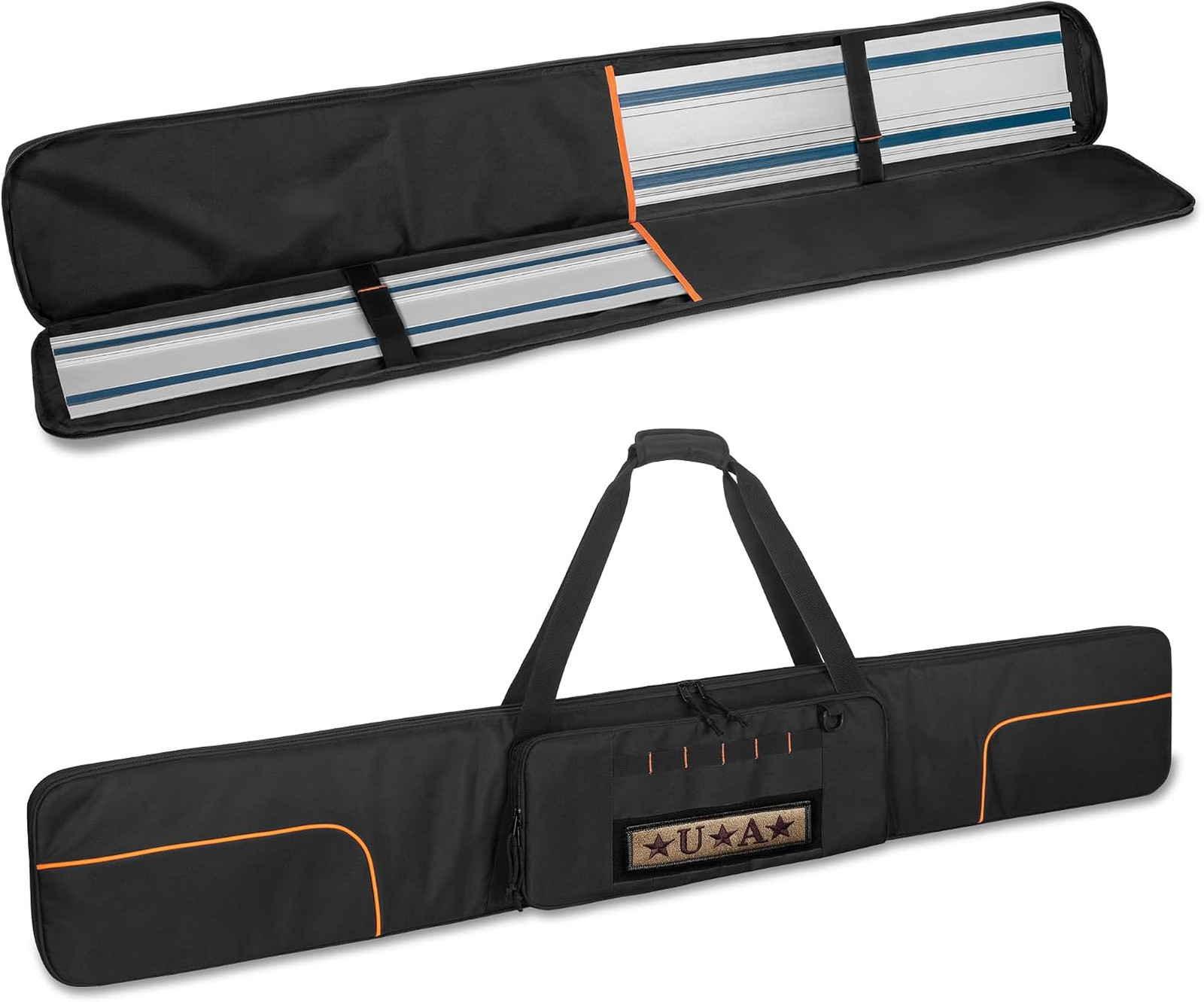 Guide Rail Carrying Bag for 2pcs Up to 59 Inches Foam Padding Storage Bag with