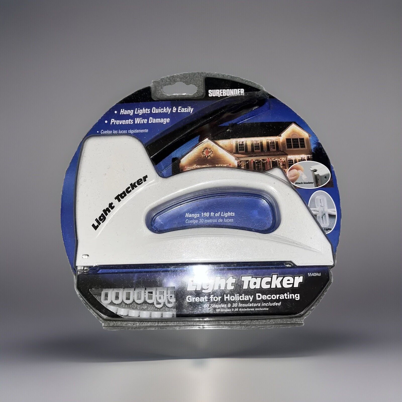 Surebonder 5540HOL Light Tacker With Pack of Light Staples & Insulators Free Shp