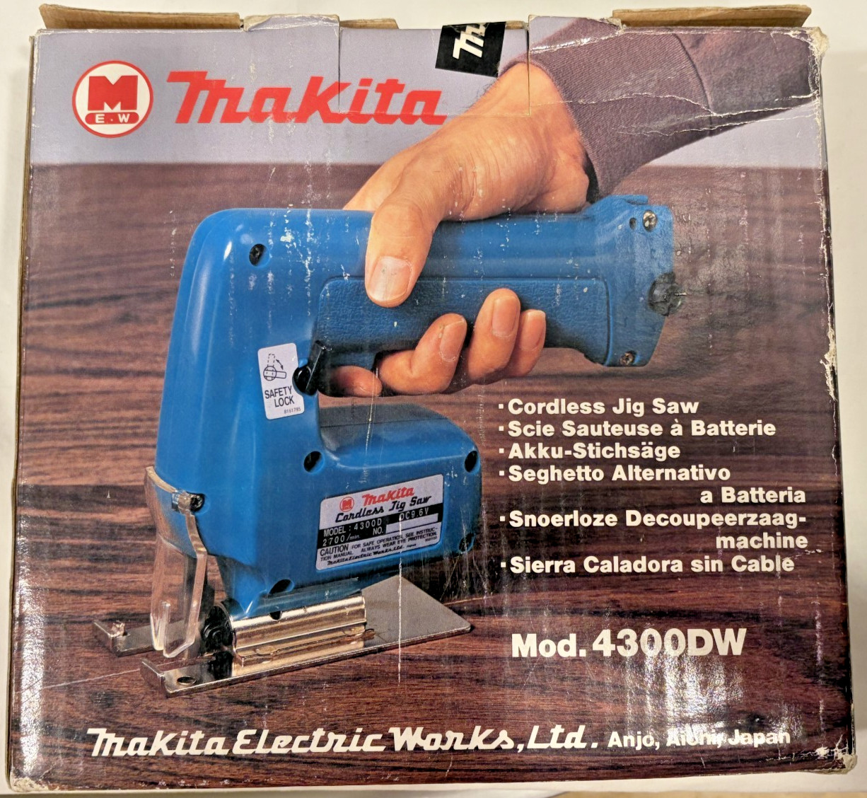 Rare Vintage New in Box Makita 4300DW Cordless Jigsaw 9.6 V Tool