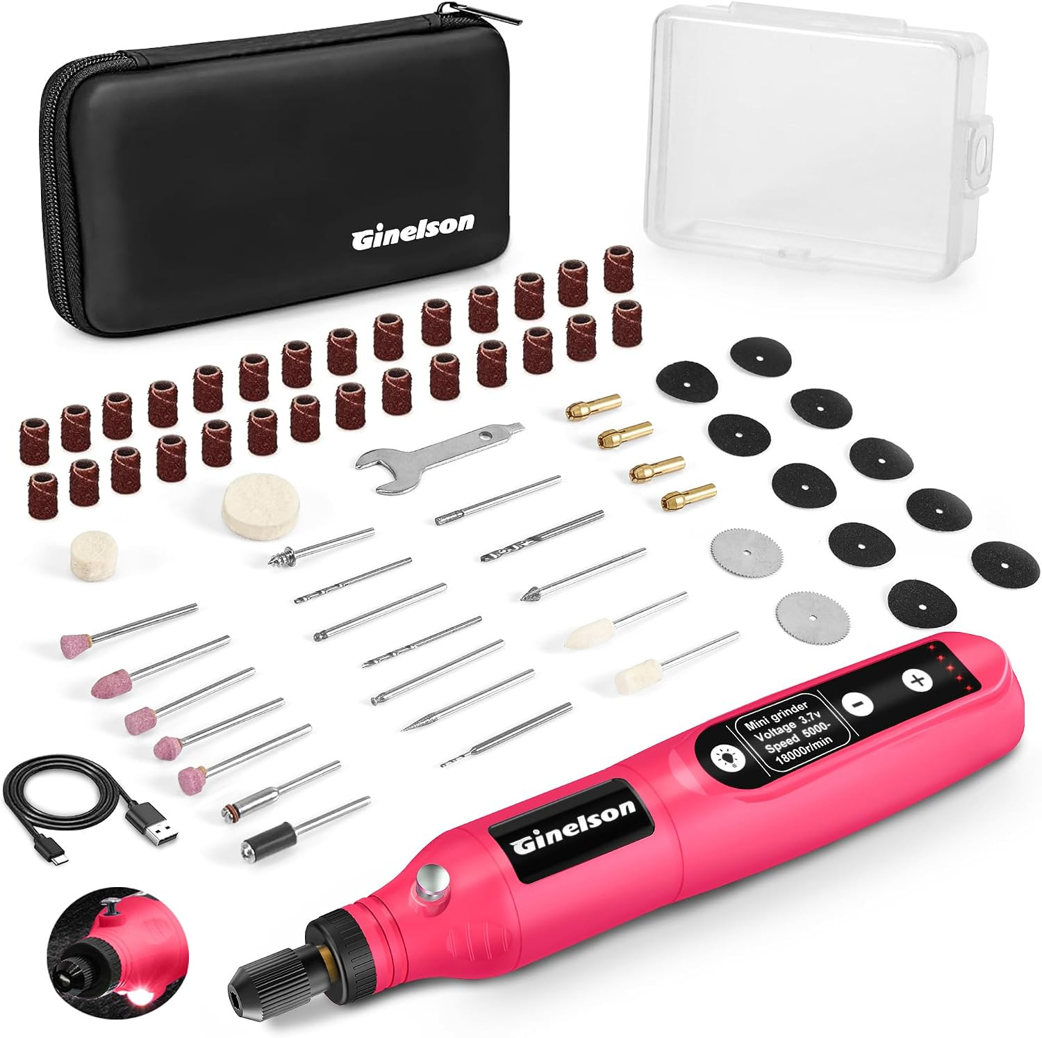 Cordless Rotary Tool, 5 Variable Speed Mini Rotary Tool Kit