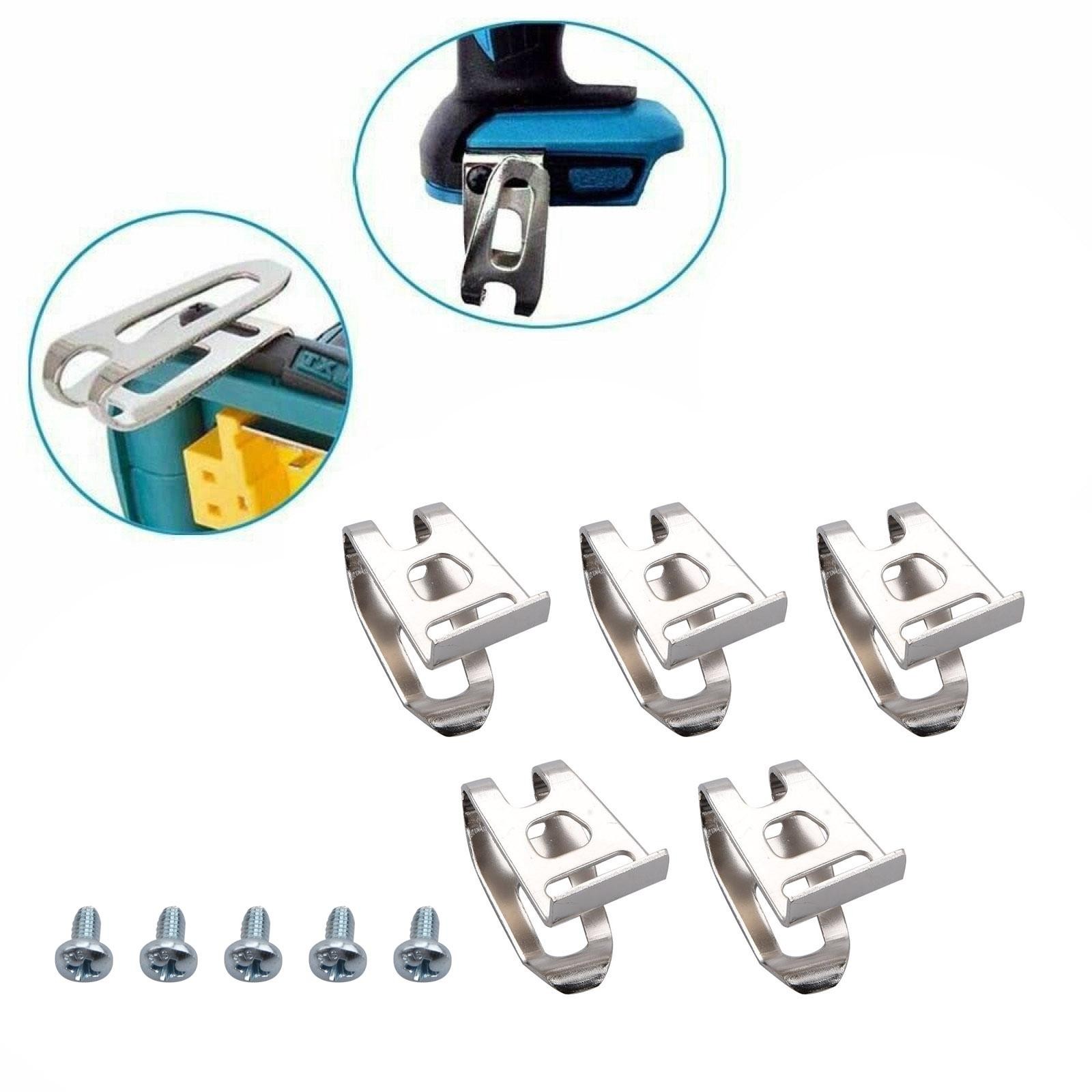 5PCS Belt Clip Hook Screw Cordless Tools For Makita BTD141 BTD141Z Drill