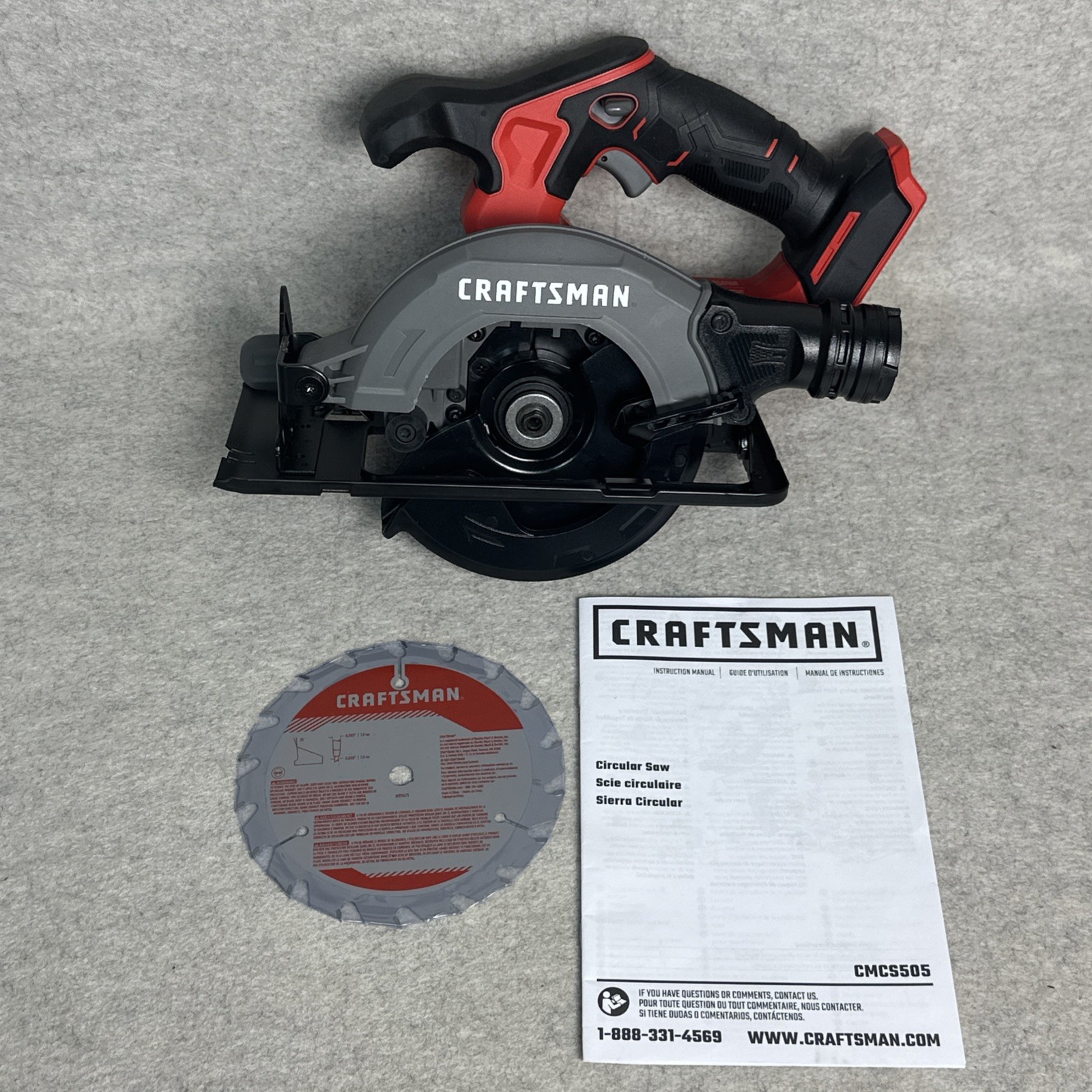 Craftsman 20V Cordless 5&Prime; Circular Saw W/Blade CMCS505 New Free Ship