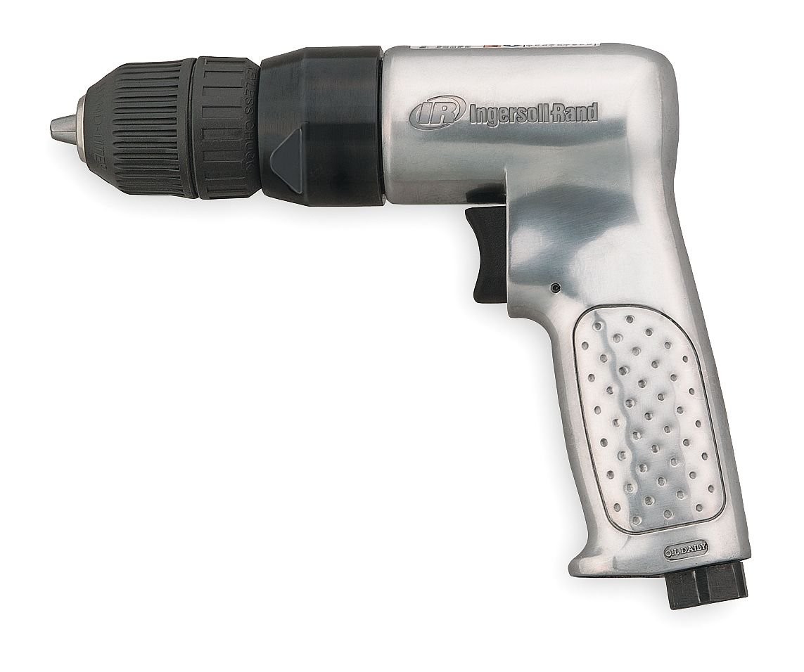 Ingersoll Rand 7802AKC – 3/8&Prime; Pistol Air Drill, Keyless Chuck, 2000 RPM, 0.5 HP