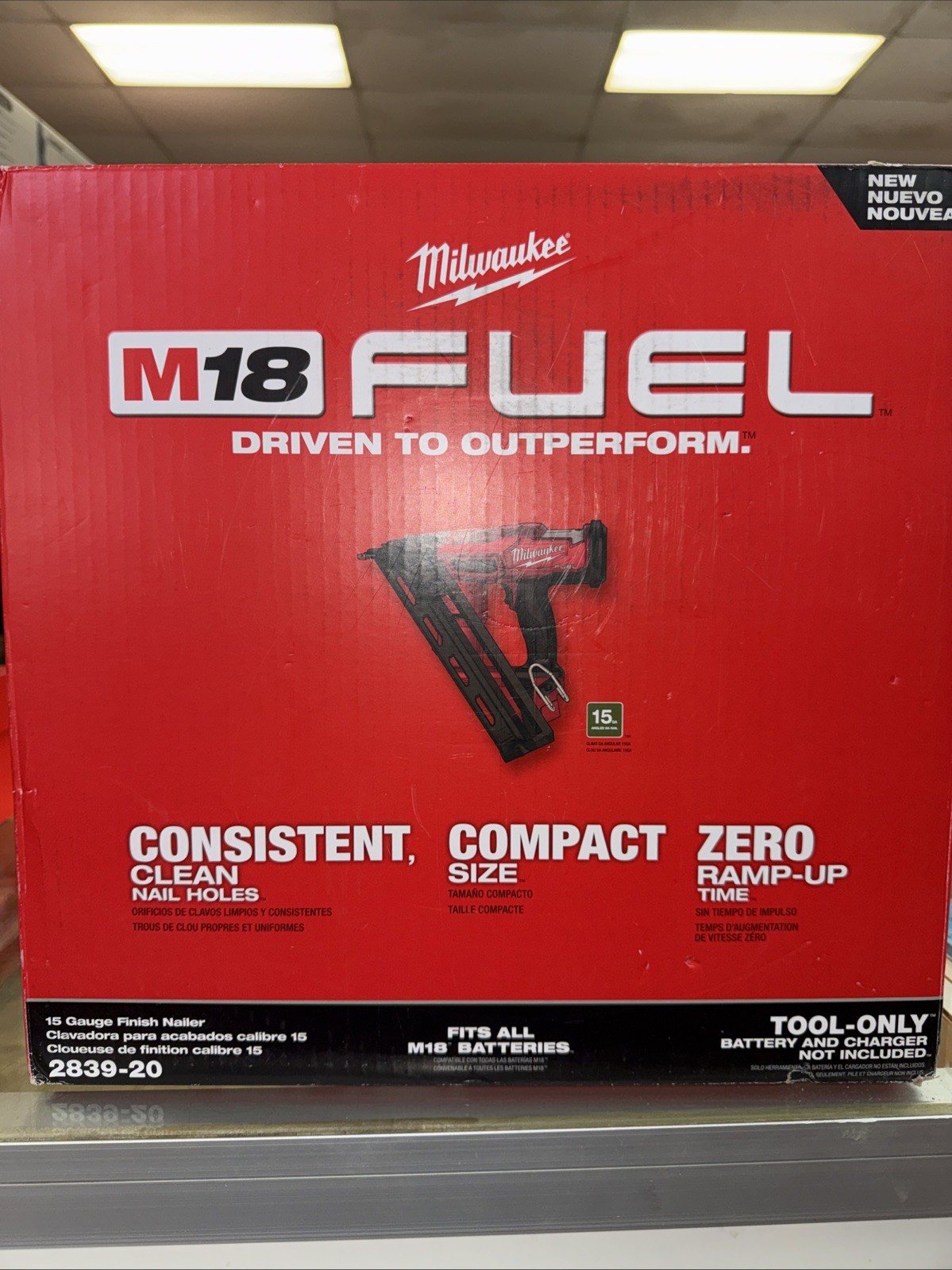 Milwaukee 2839-20 M18 FUEL™ 15 Gauge Finish Nailer