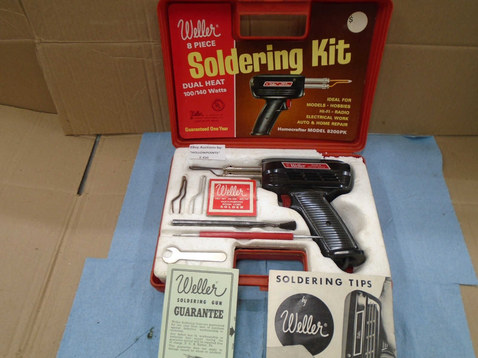 Weller Apex USA 8200PK Kit Soldering Gun Dual Watt 140/100 E420