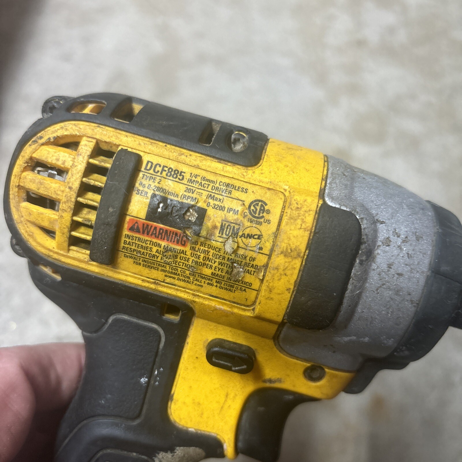 DEWALT DCF885 (P15005185) Tool Only