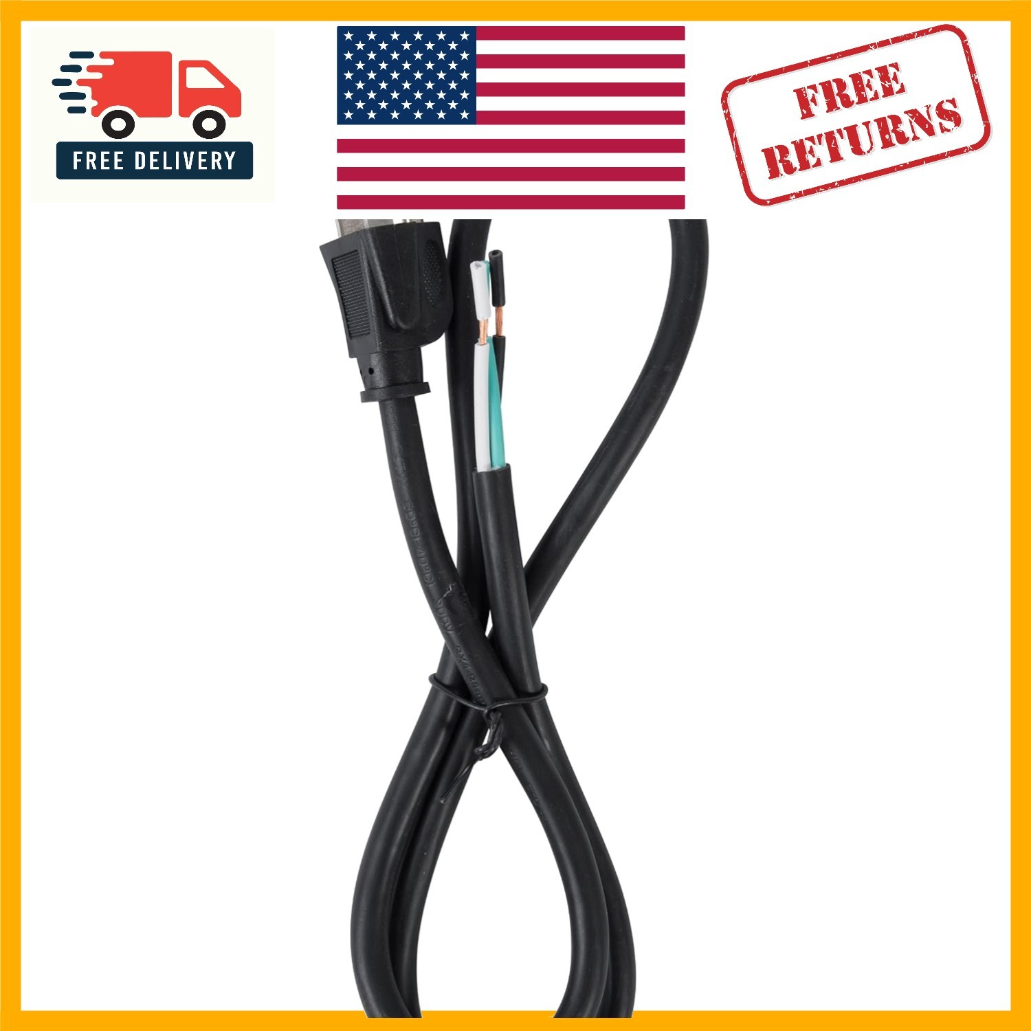 nVent Gardner Bender 3ft Power Cable – 16 AWG Heavy-Duty for Tools & Appliances
