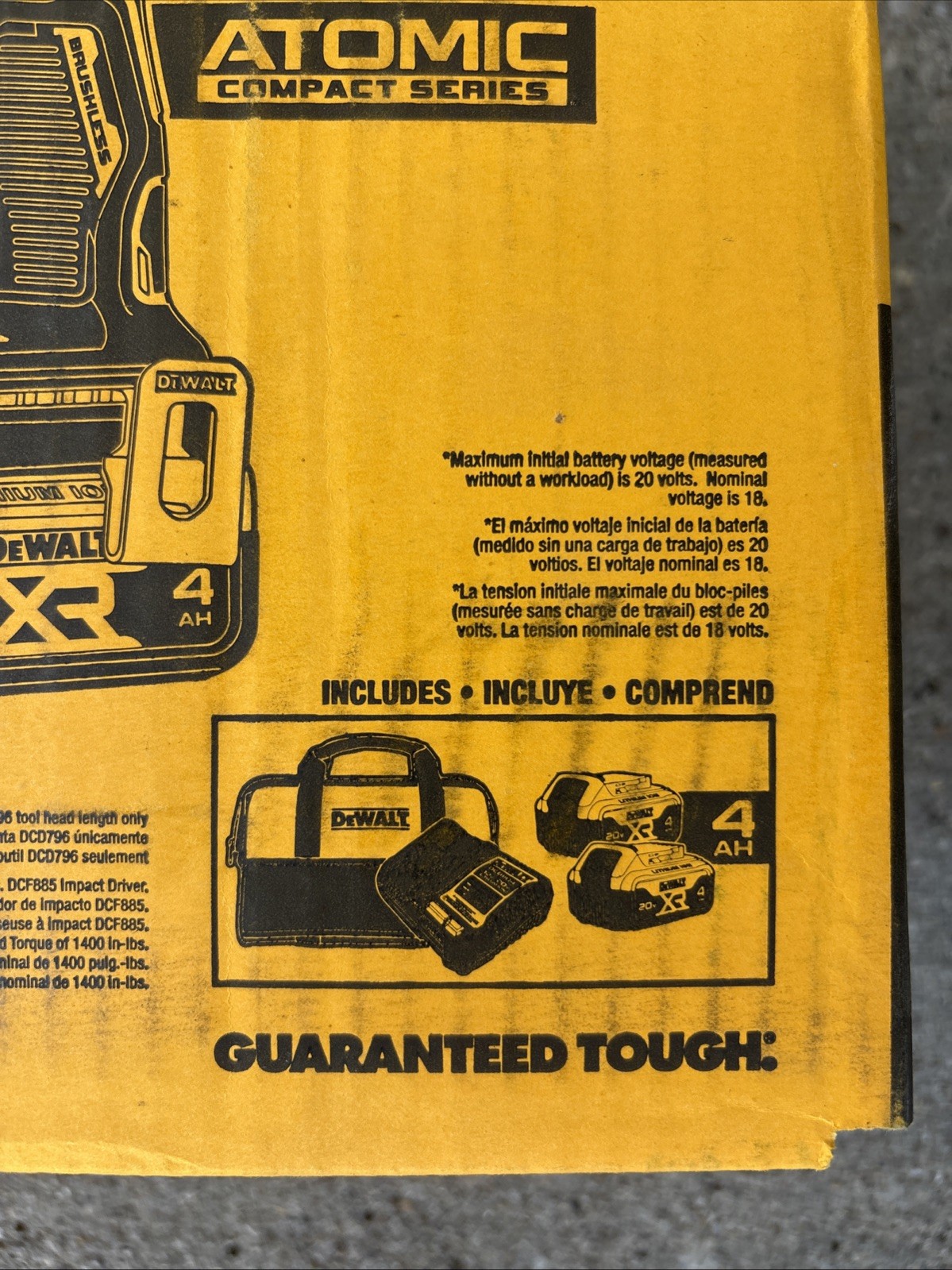 DEWALT MAX XR Hammer Drill & Atomic Impact Driver With 2 4.0 AH Batteries
