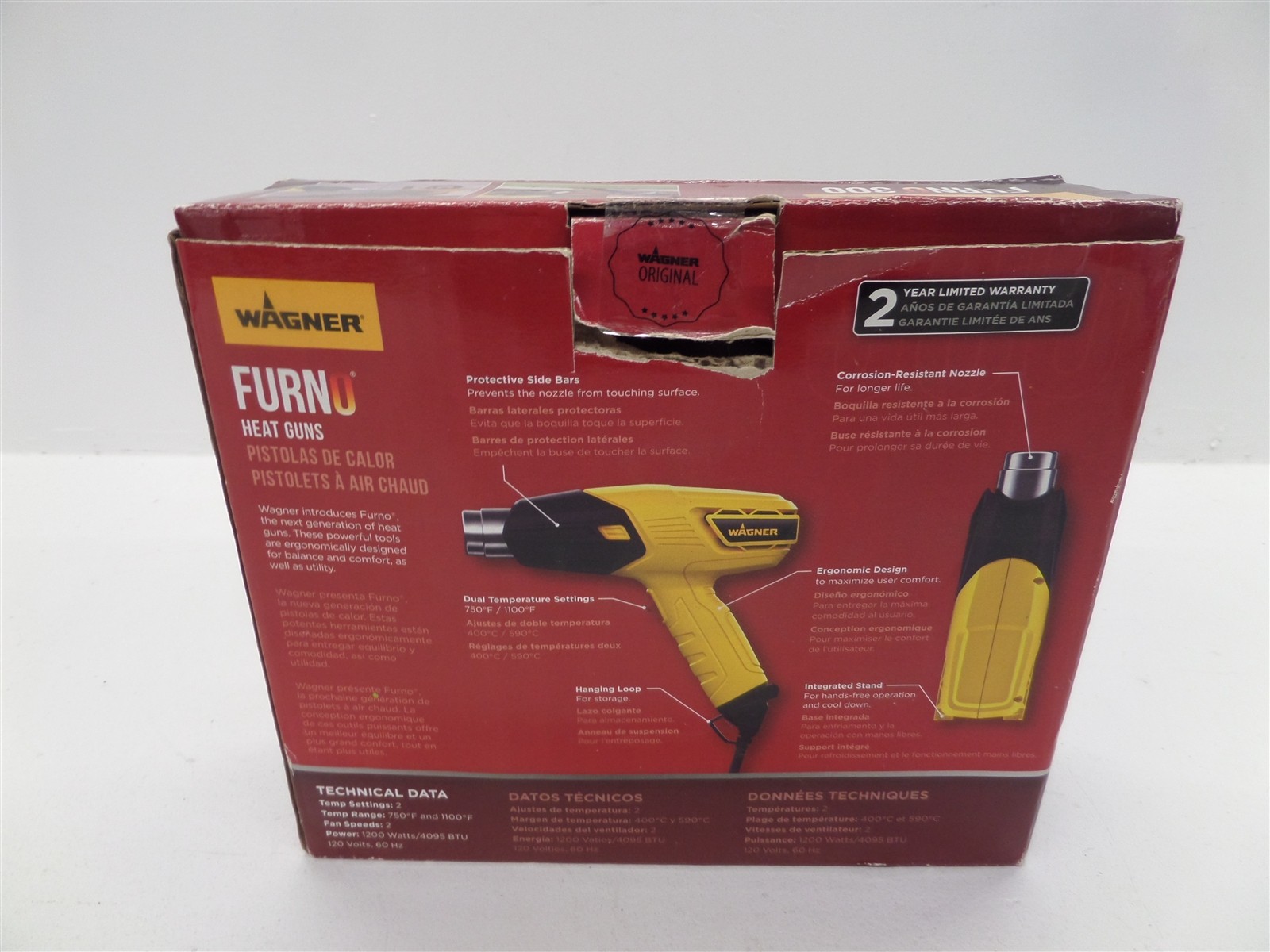 Wagner Furno 300 Heat Gun w/ Manual & Power Cord