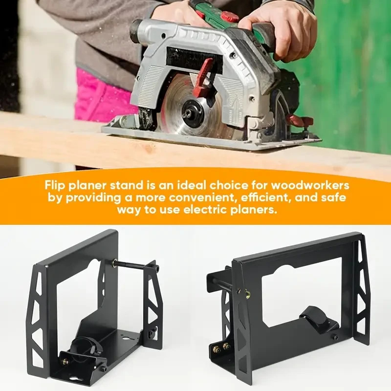 Turn your PLANER into a JOINTER! Steel Electric Planer Stand Inverted Bracket!
