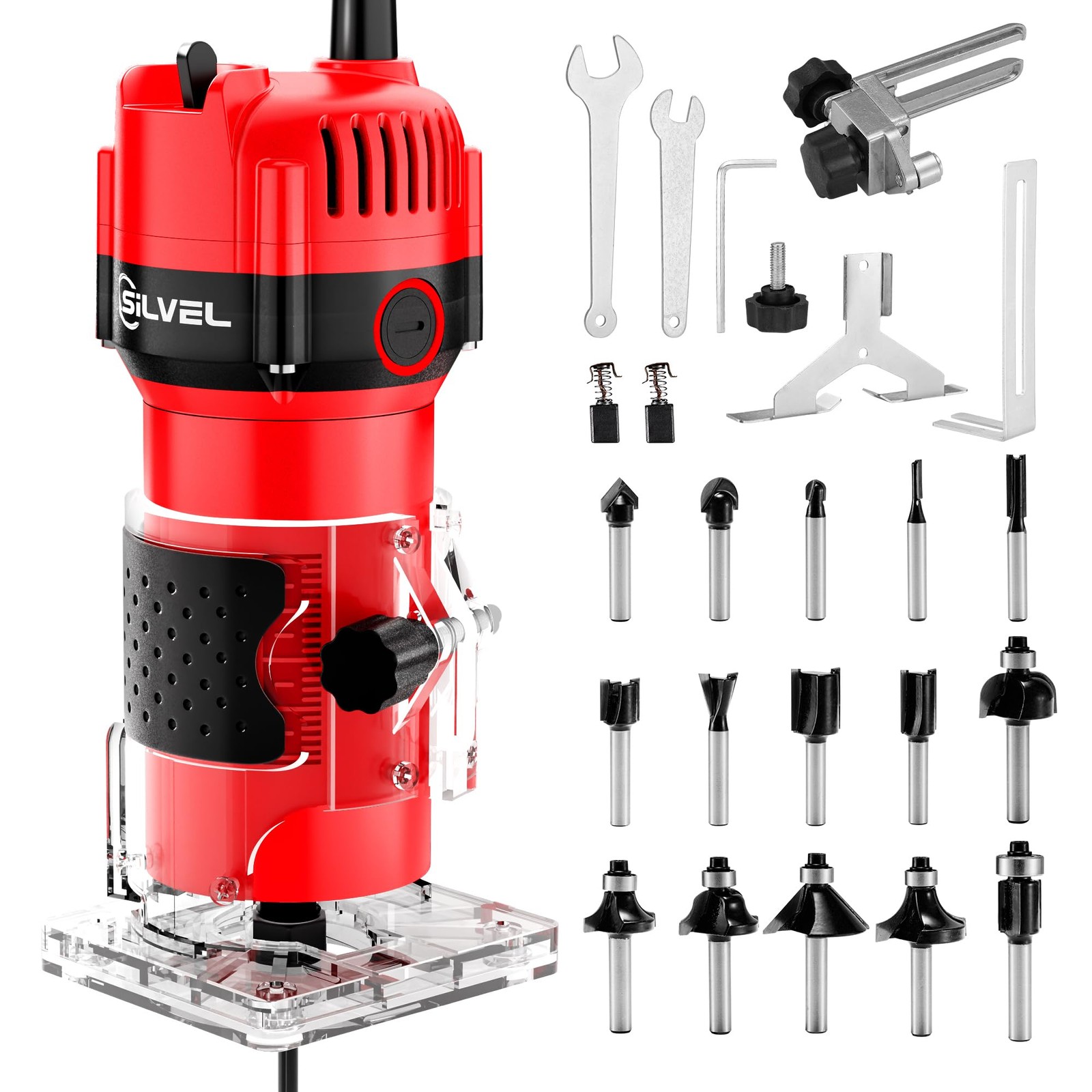 Wood Router, 800W Wood Routers for Woodworking, 6.5Amp 1.25HP Hand Wood Route…