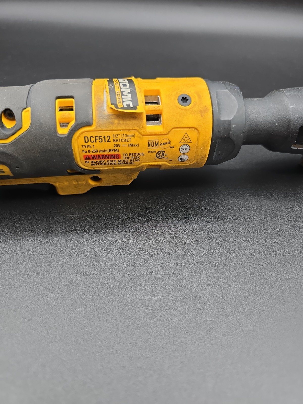 DEWALT DCF512B ATOMIC 20V MAX* Brushless 1/2 in. Ratchet (W/ Battery)