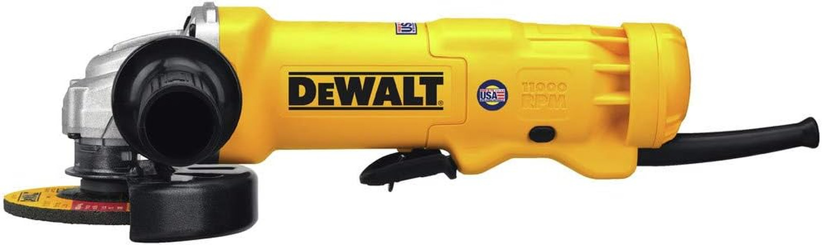 DEWALT Angle Grinder, 4-1/2 In., 11 Amp, 11,000 RPM, Dust Ejection System, Elect