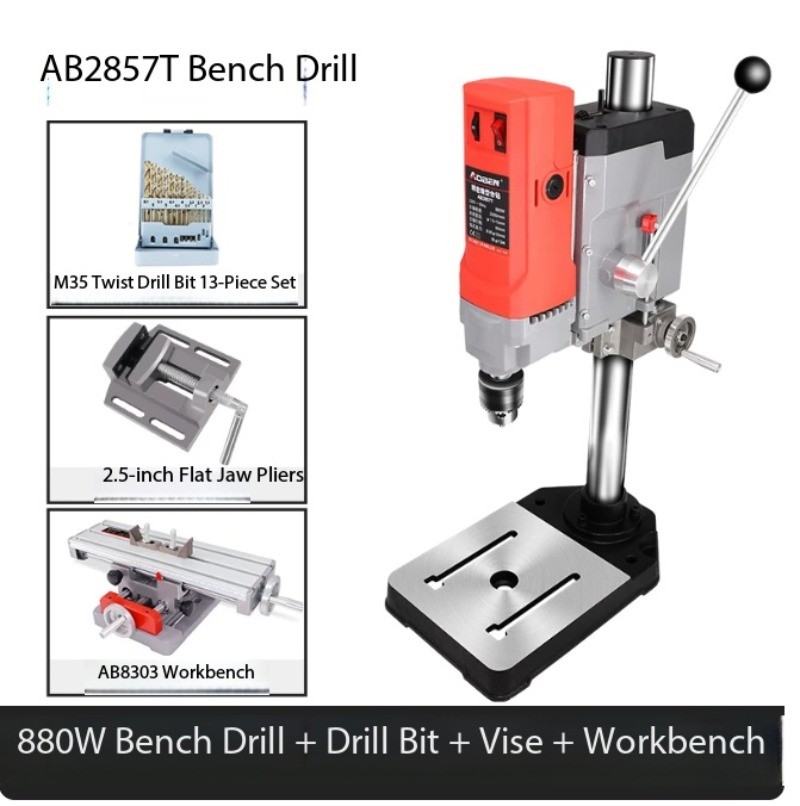 Industrial-Grade Drill Press, Bench Drill, and Multi-Function Drilling Machine