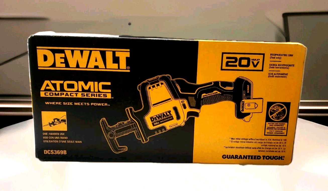 DEWALT ATOMIC 20V MAX DCS369B Cordless One-Hand Reciprocating Saw – New