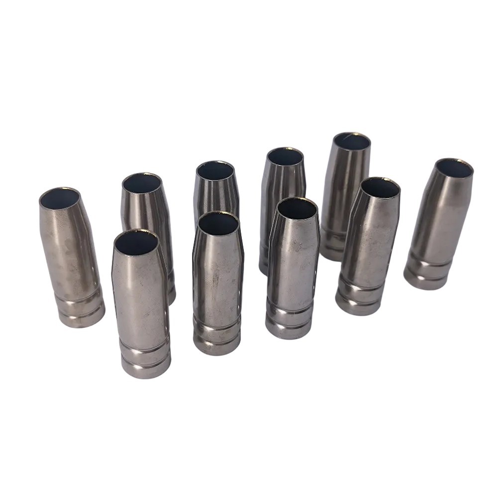 1450123 Conical Gas Nozzle Copper Diameter 95mm x 18mm x 53mm Length Set of 10