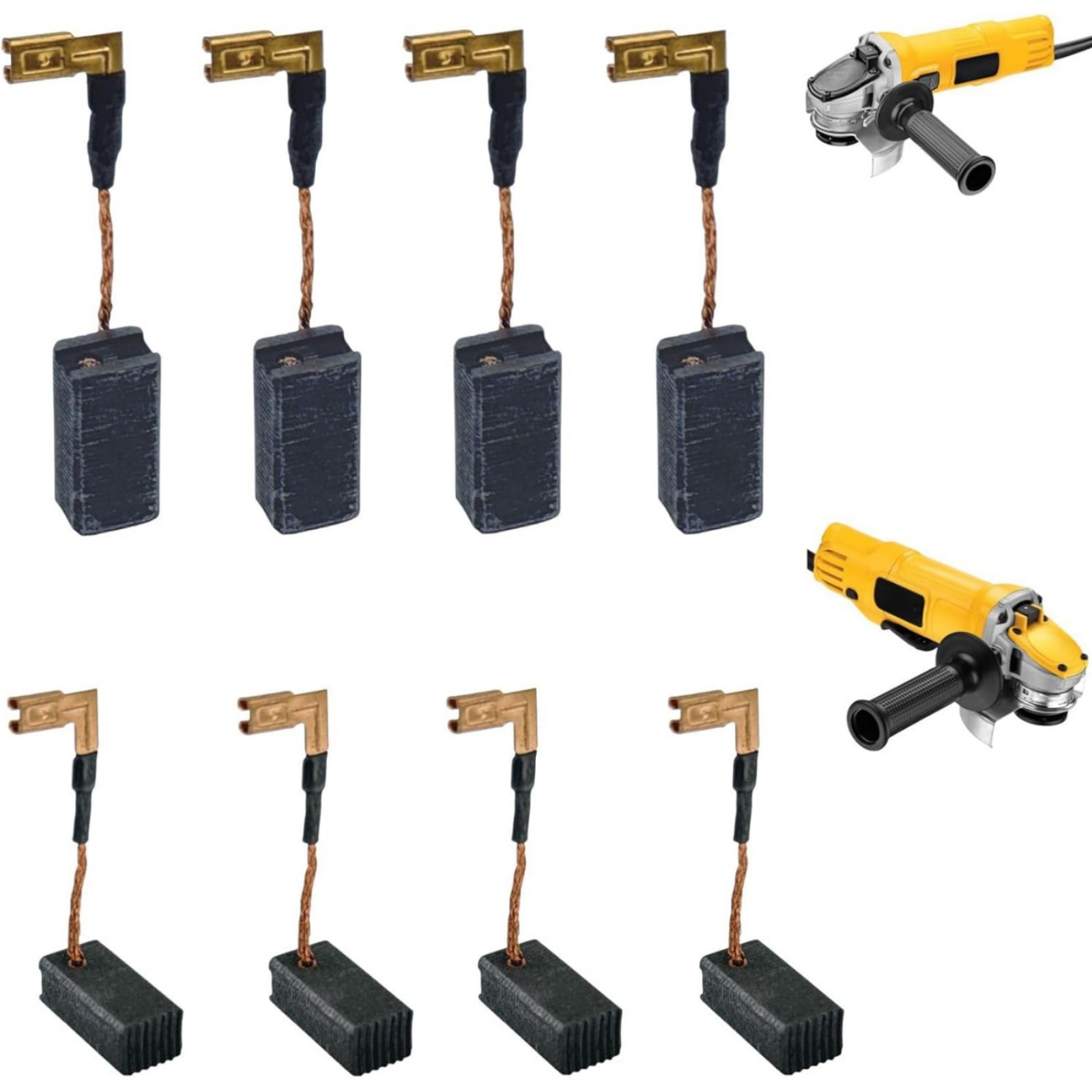For DeWalt DWE4011 DWE4120 Power Tool Carbon Motor Brushes 8 Pack Complete Set
