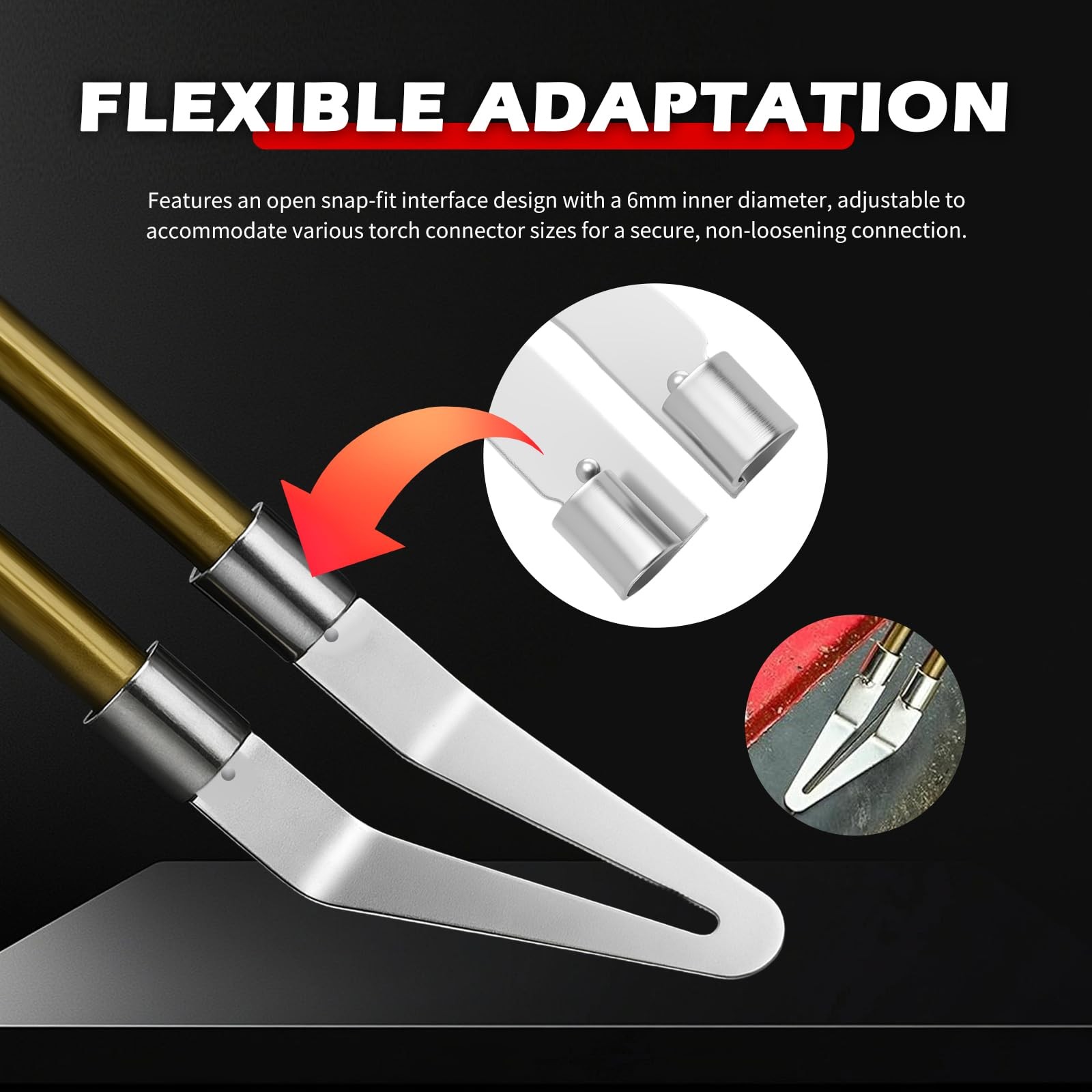 4PCS Plastic Welding Tips Kit,Stainless Steel Plastic Welder Tip by Plastics Wel
