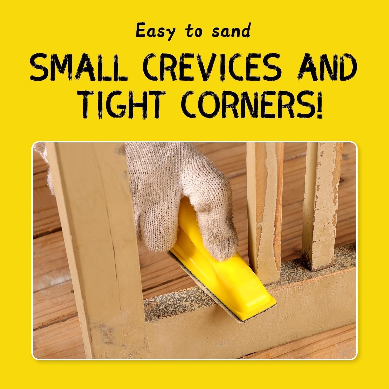 5-in-1 Detail Sander Kit 3.5” for Fine Wood Finishing – Includes 50 Grit Variety