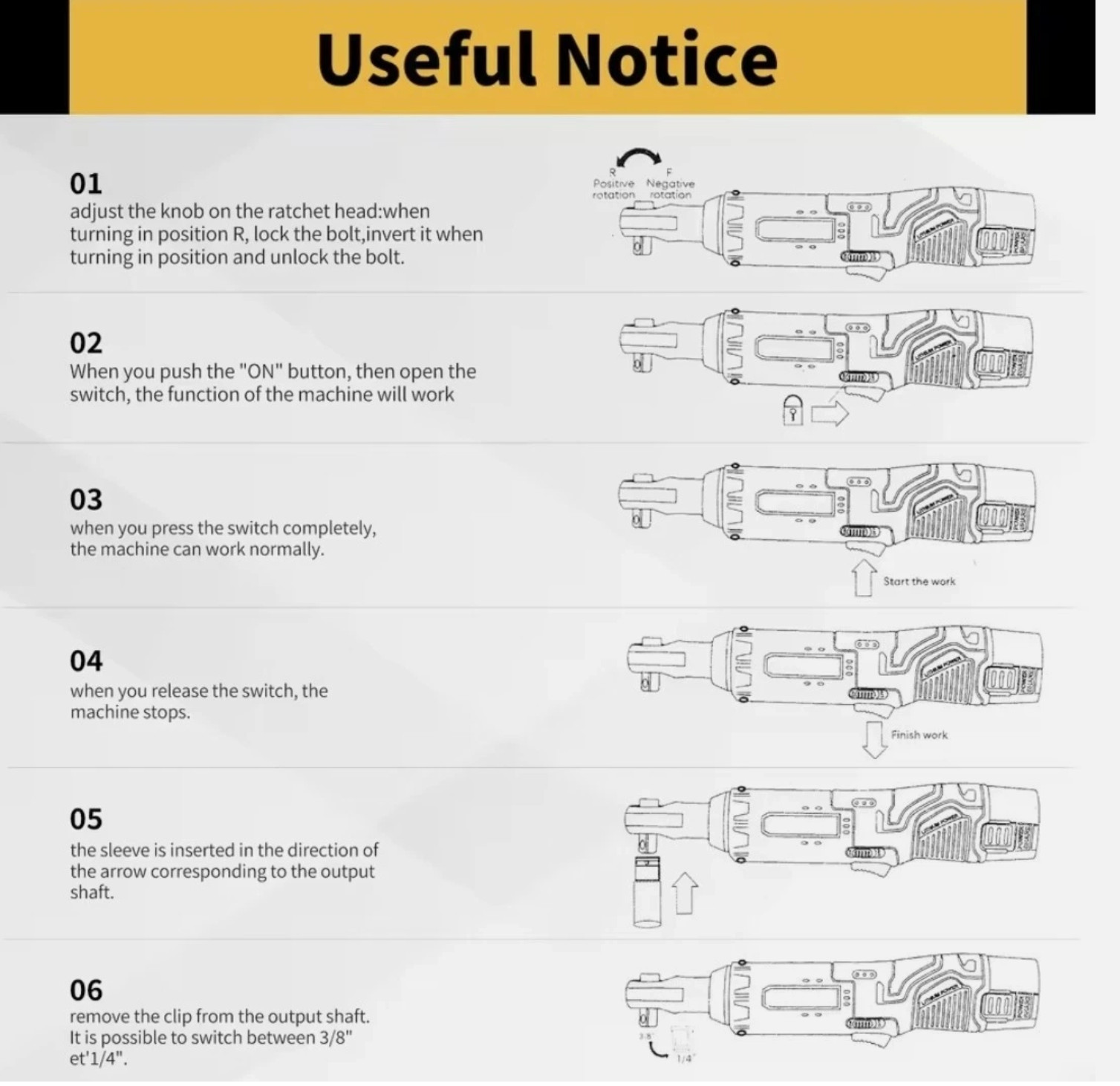 DEWALT ATOMIC 20V MAX Brushless 3/8&Prime; Cordless Ratchet DCF513B (Tool Only) NEW