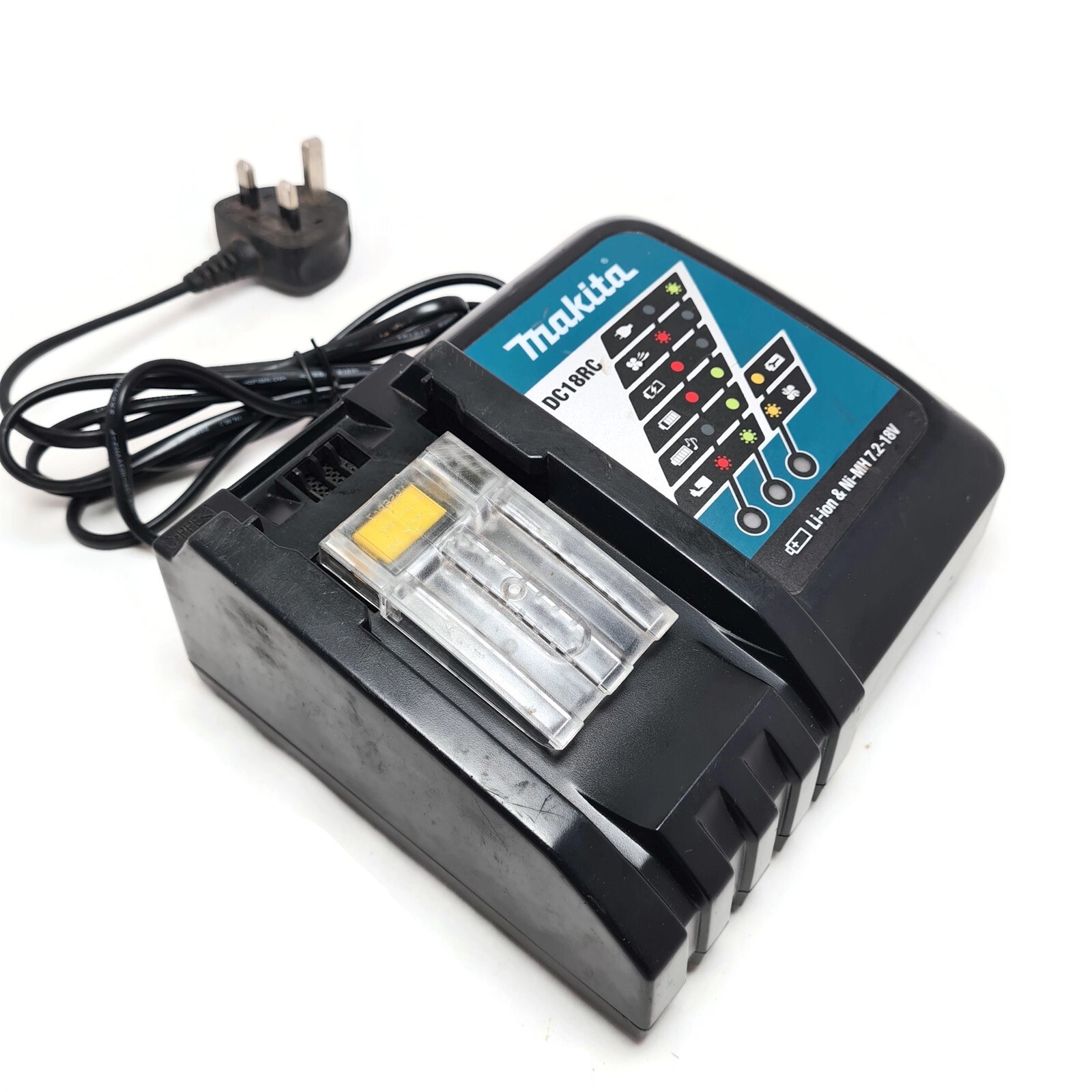 Makita DC18RC Lithium Ion Rapid Optimum Charger. 18 Volts. 220 Volts AC