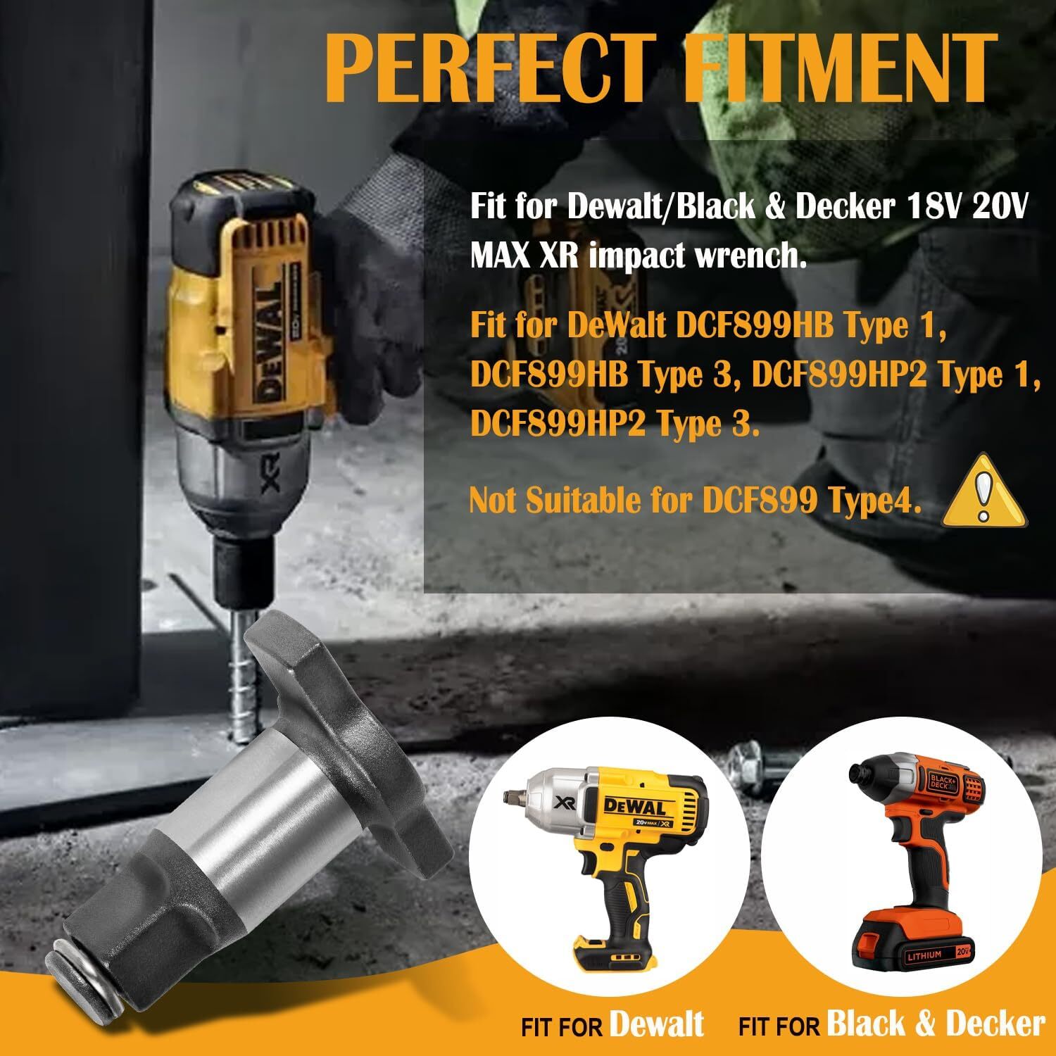 N415875 ANVIL ASSEMBLY 1/2 » FOR IMPACT WRENCH DCF899HB DCF899HP 18V 20V