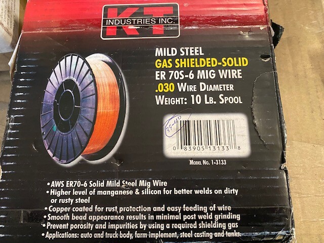 1-3133 70S-6 Mild Steel Mig Wire.030 10 Lb Spl, Kt Industries, EACH, SPL, Gas sh