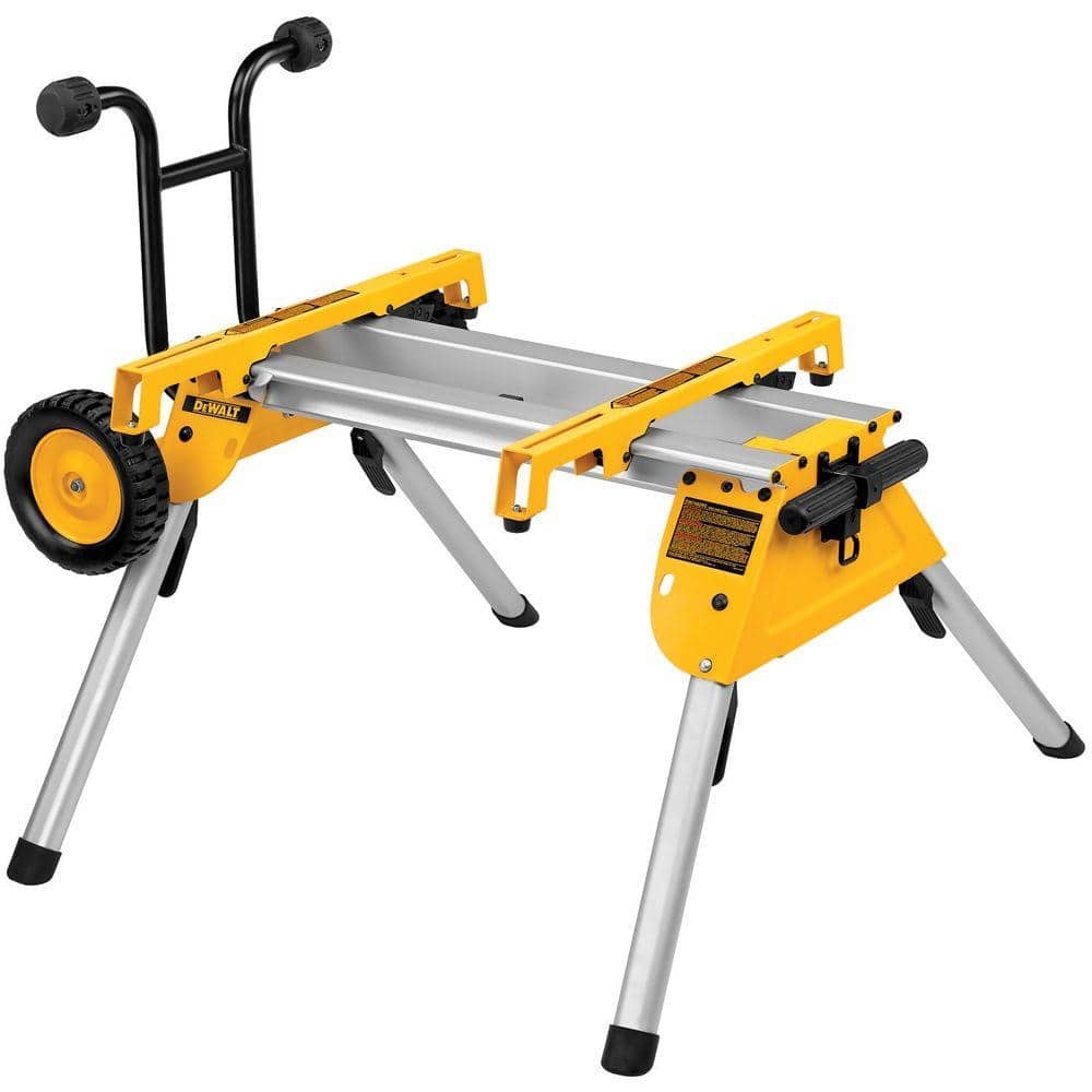 DEWALT 33 lbs. Heavy Duty Rolling Table Saw Stand w/ Quick-Connect Brackets