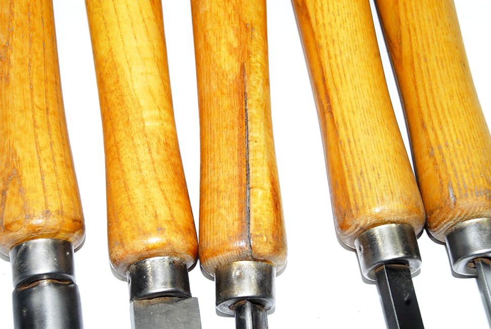 ShopSmith 5 Piece Lathe Chisel Wood Turning Tool Set. See Photos (#5)
