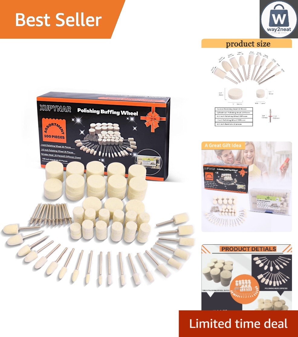 Comprehensive Dremel Buffing Wheels Set – 100PCS Easy Replaceable Accessories