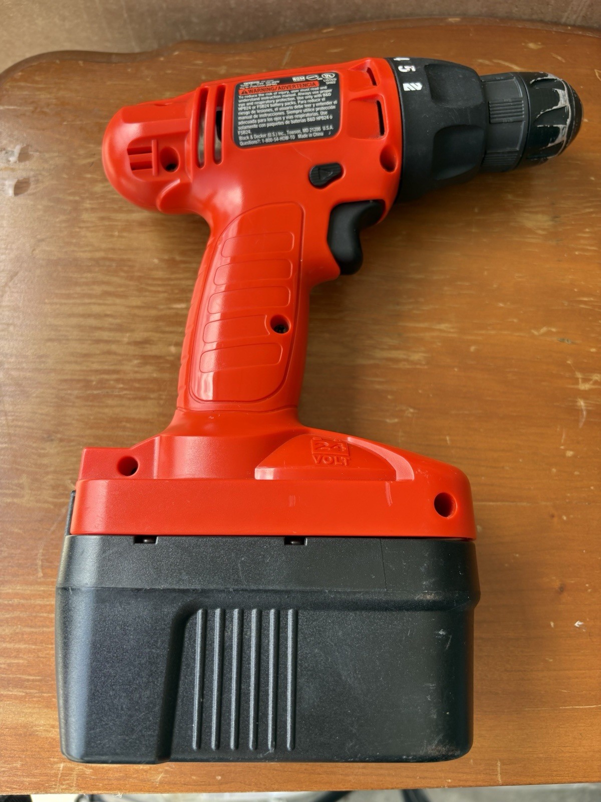 BLACK+DECKER PS2400 24V Cordless Drill/Driver 3/8&Prime; Keyless w/ Battery Kit