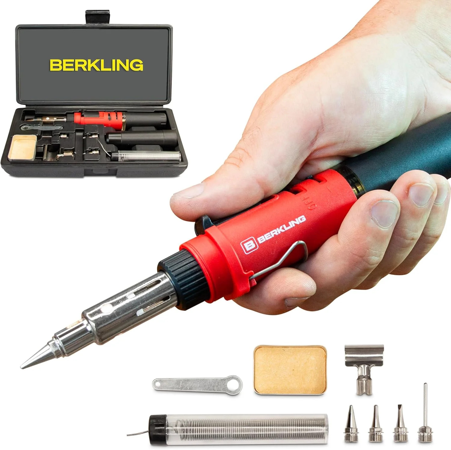 BSG-568 Butane Soldering Iron Kit – Self-Ignite, Instant Start, Portable Cordles