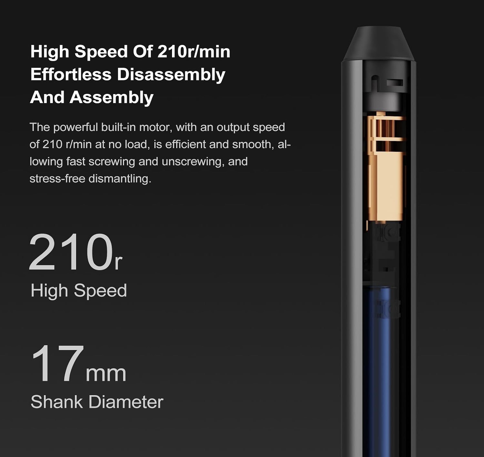 Precision Electric Screwdriver Set 210 RPM Rechargeable 25 Bits Magnetic Case