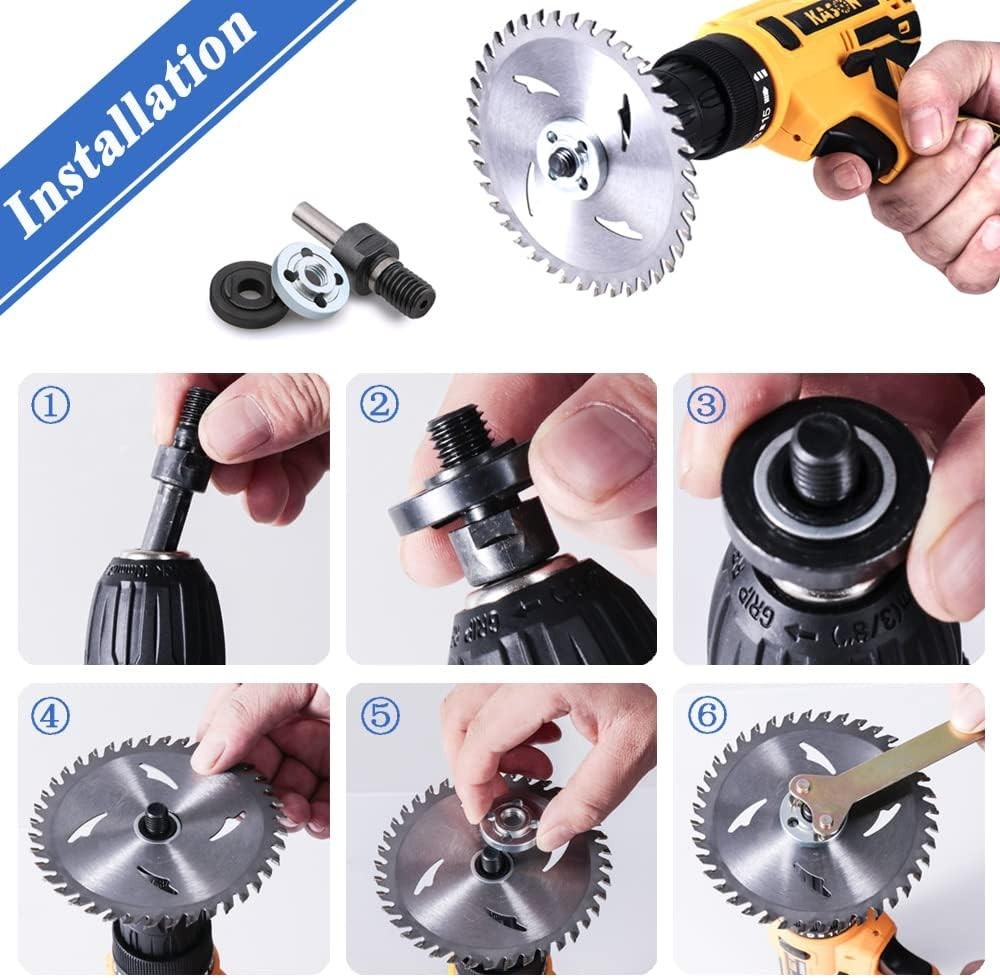6-in-1 Electric Drill to Grinder Conversion Tool – Easy Setup Included