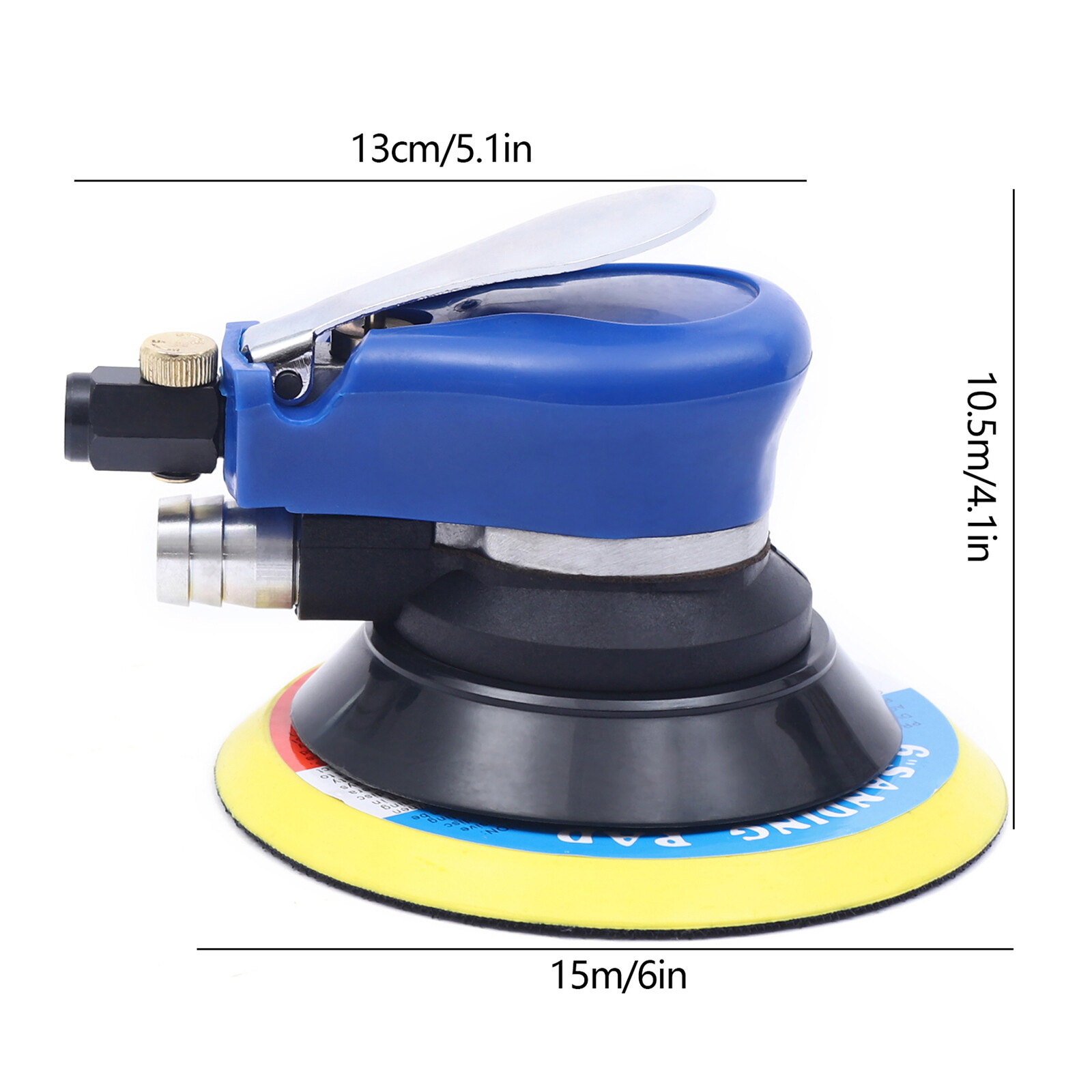 6inch Palm Air Sander Random Orbital Auto Body orbit DA Sander Tools 10000 RPM