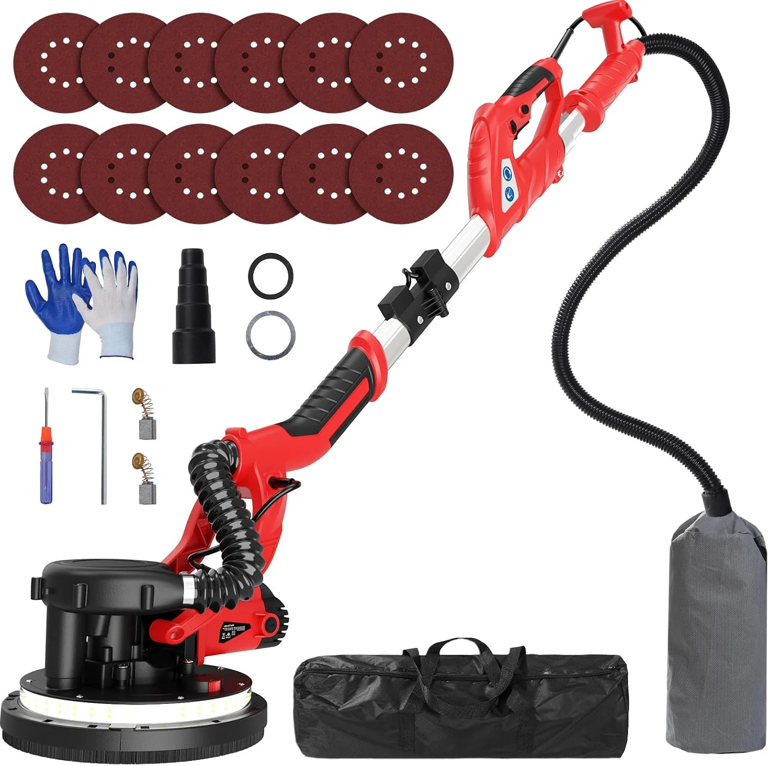 Drywall Sander, 2025 Upgraded 8-Amp Popcorn Ceiling Removal Tool with 7 Variable