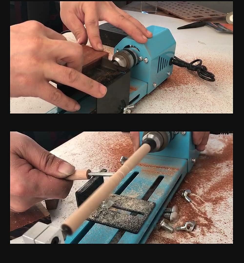 Bachin Mini Lathe Wood Lathe Machine Multi-Purpose Type Lathe Wood Lathe